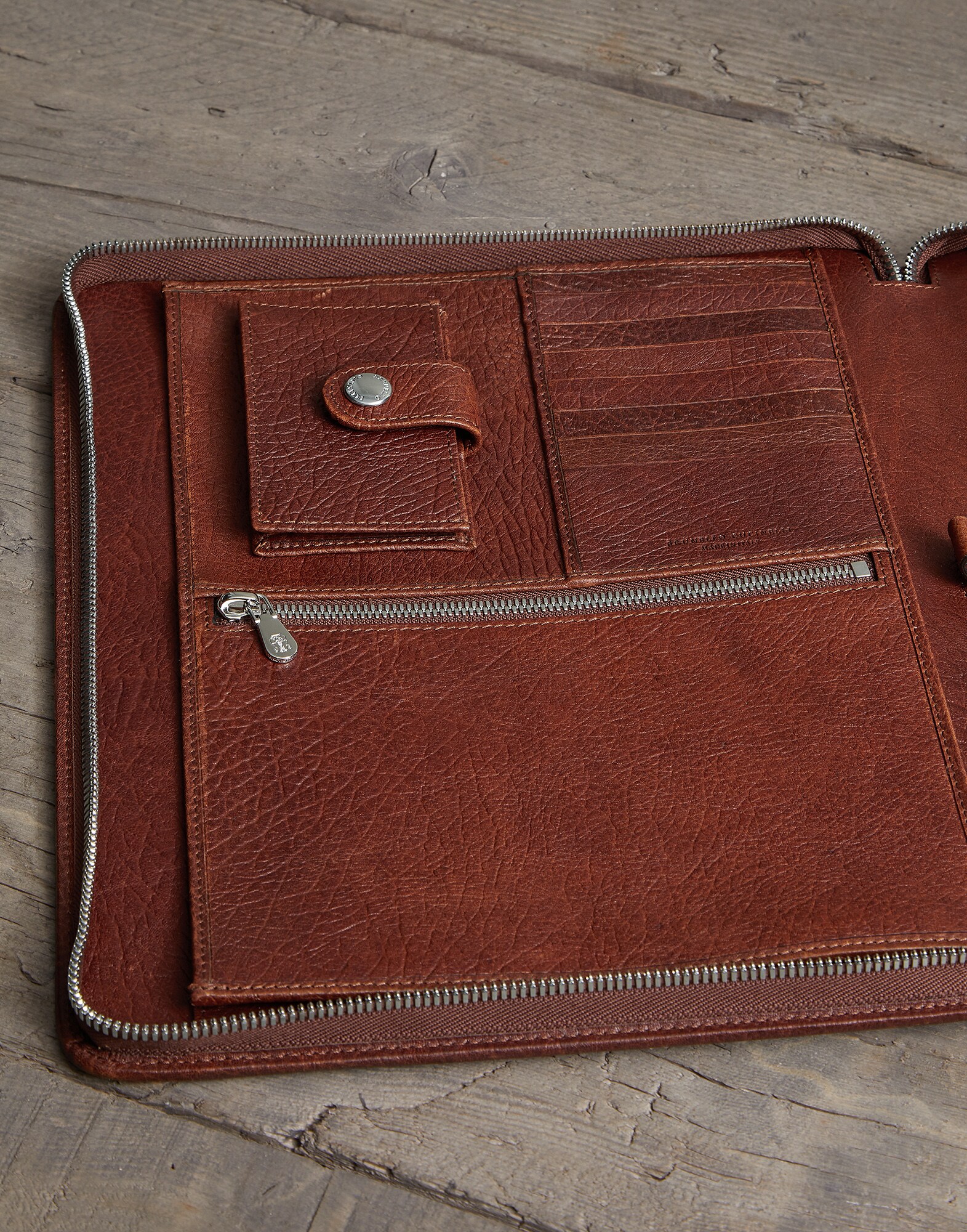 Document Holder Cognac Man 3 - Brunello Cucinelli