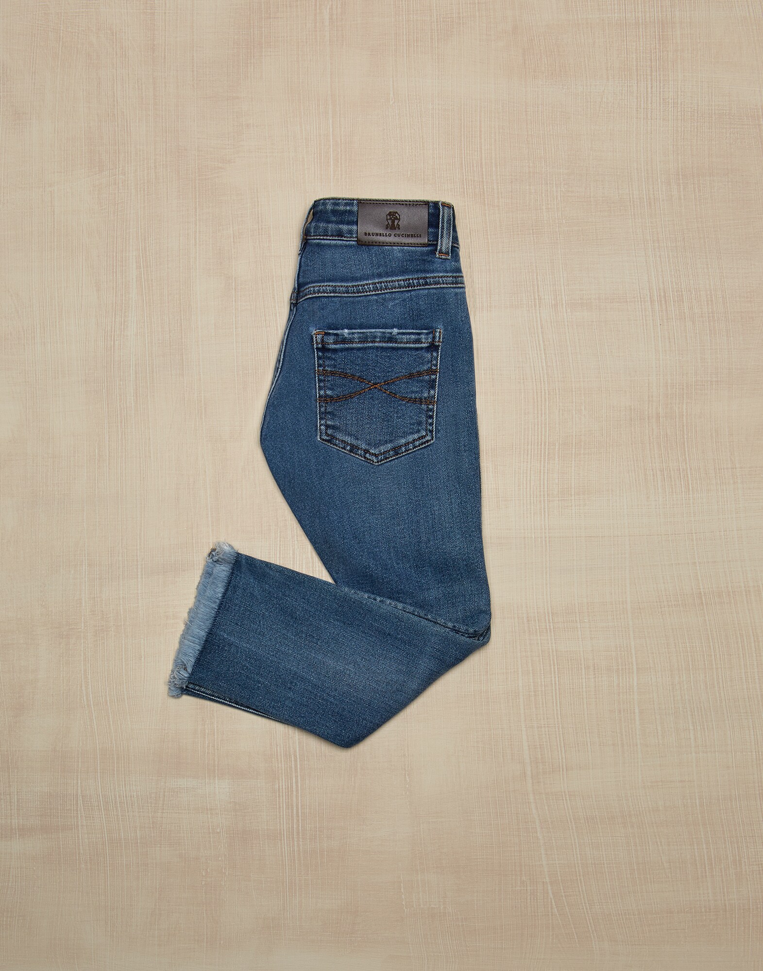 Denim Trousers Medium Denim Girl 1 - Brunello Cucinelli
