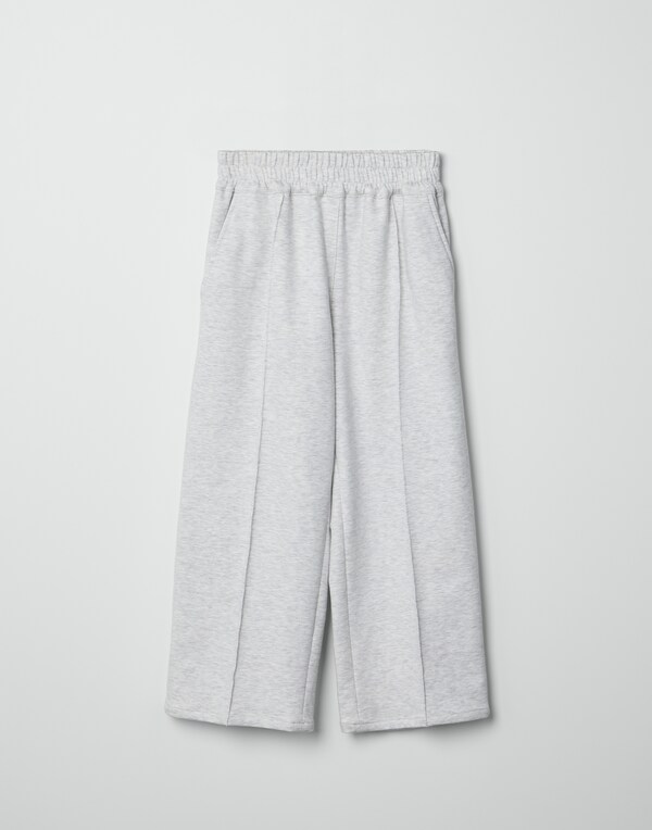 Lightweight French terry trousers Grey Girl - Brunello Cucinelli