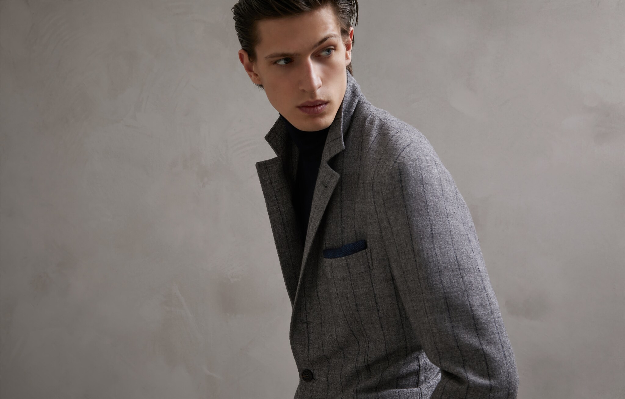 Single Breasted Blazer Medium Grey Man 5 - Brunello Cucinelli