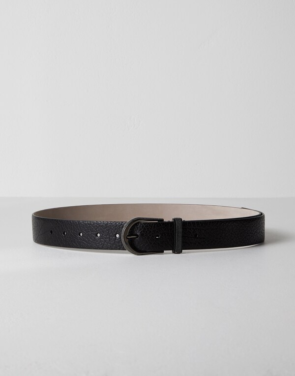 Glossy calfskin belt Black Woman - Brunello Cucinelli 