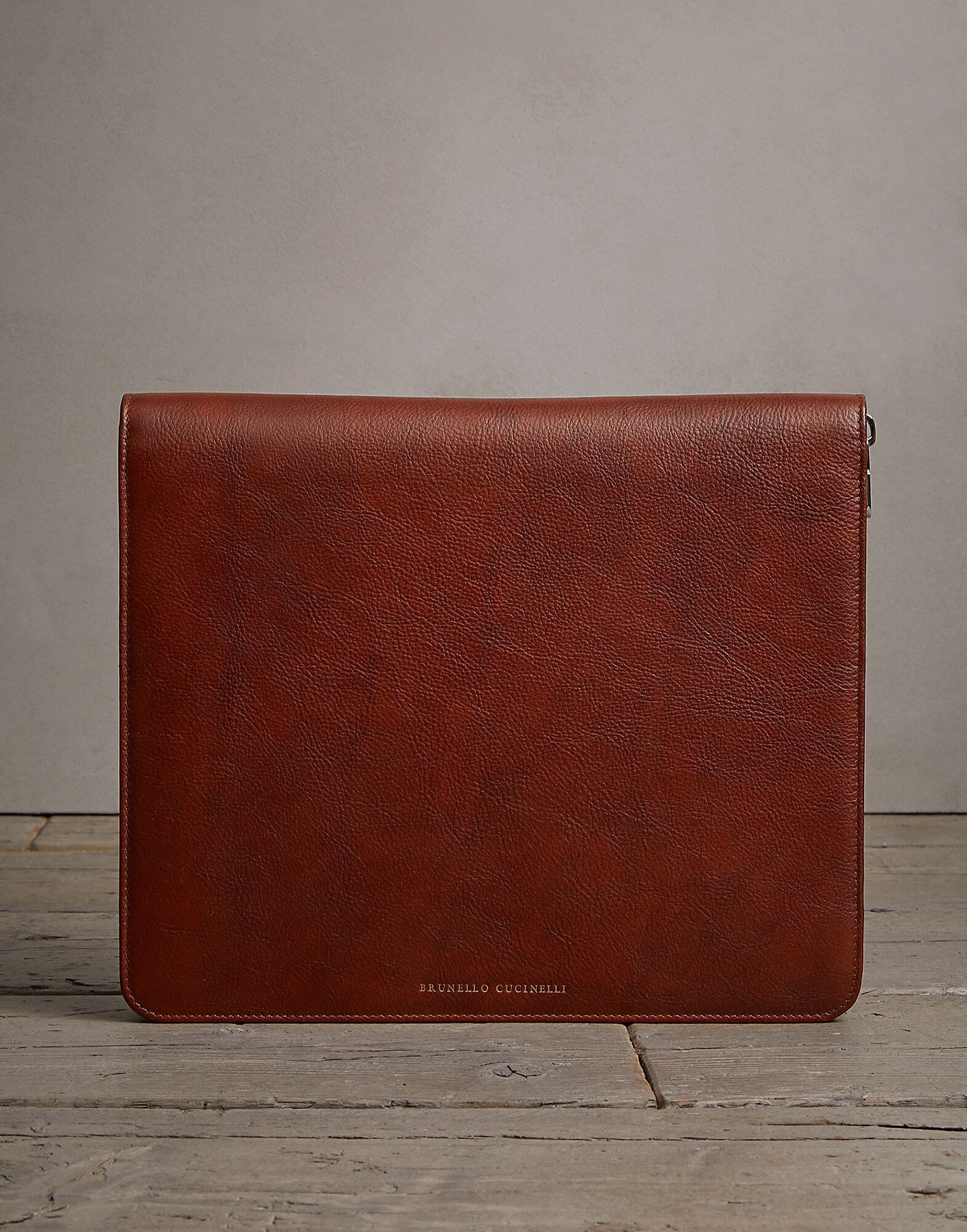 Document Holder Cognac Man 0 - Brunello Cucinelli