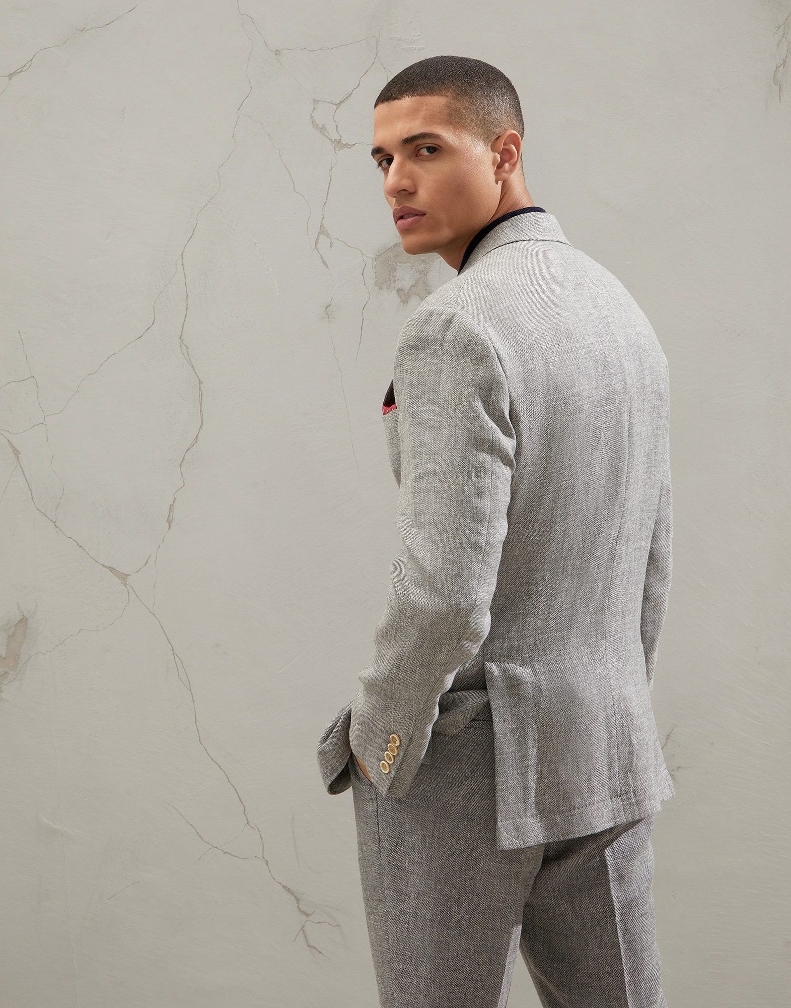 Chaqueta de Botonadura Simple - Back