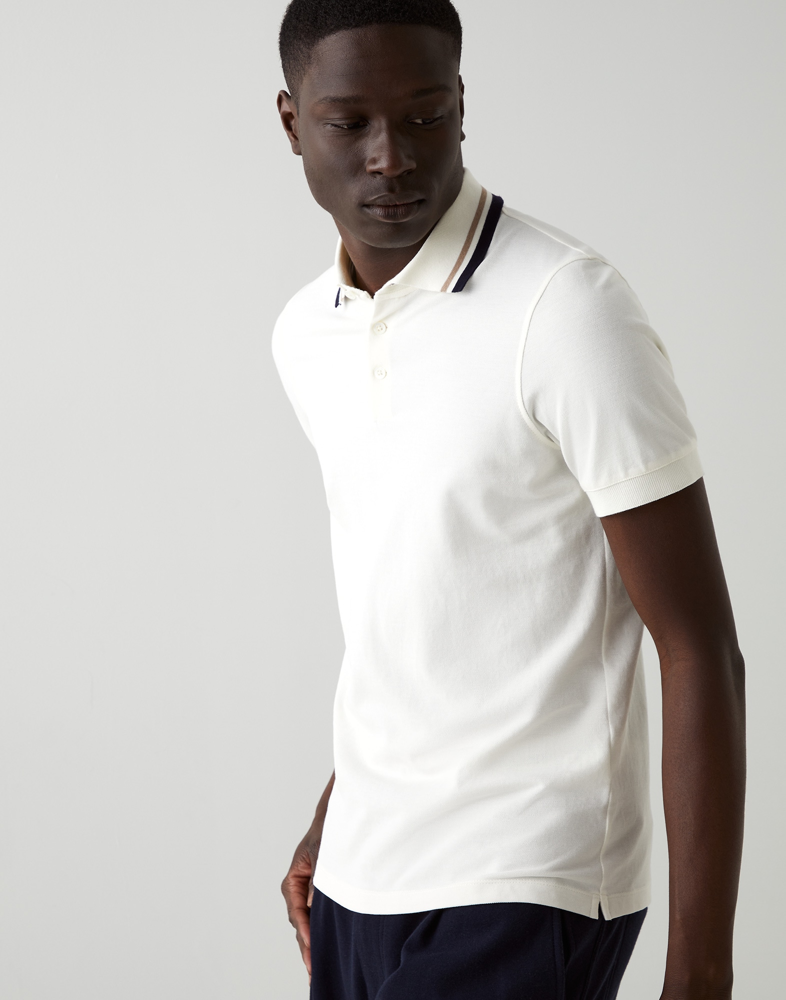 large slim fit polo shirts