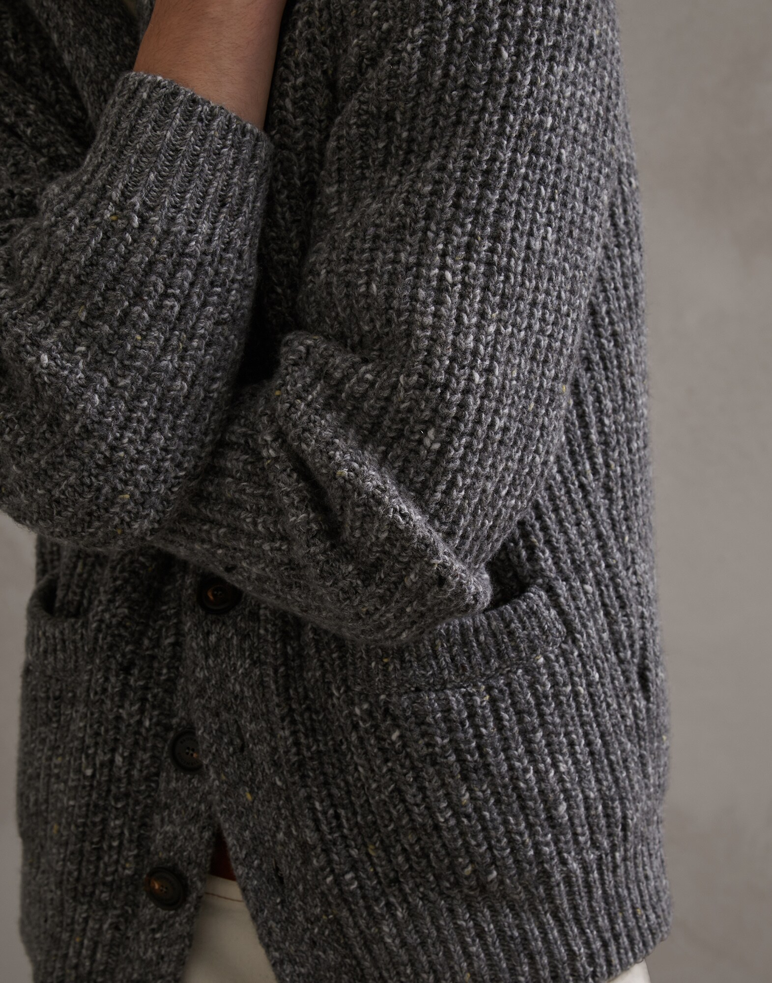 Button-front Cardigan - Detail