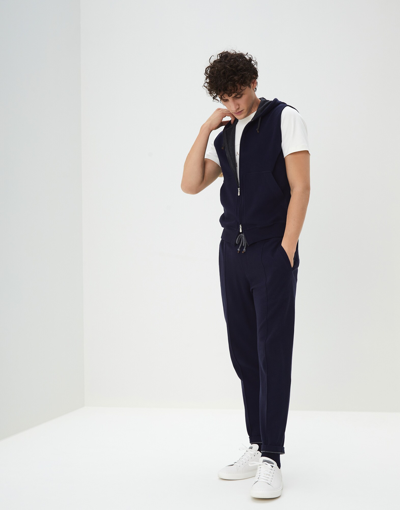 Sweatshirt Marine Blue Man 3 - Brunello Cucinelli