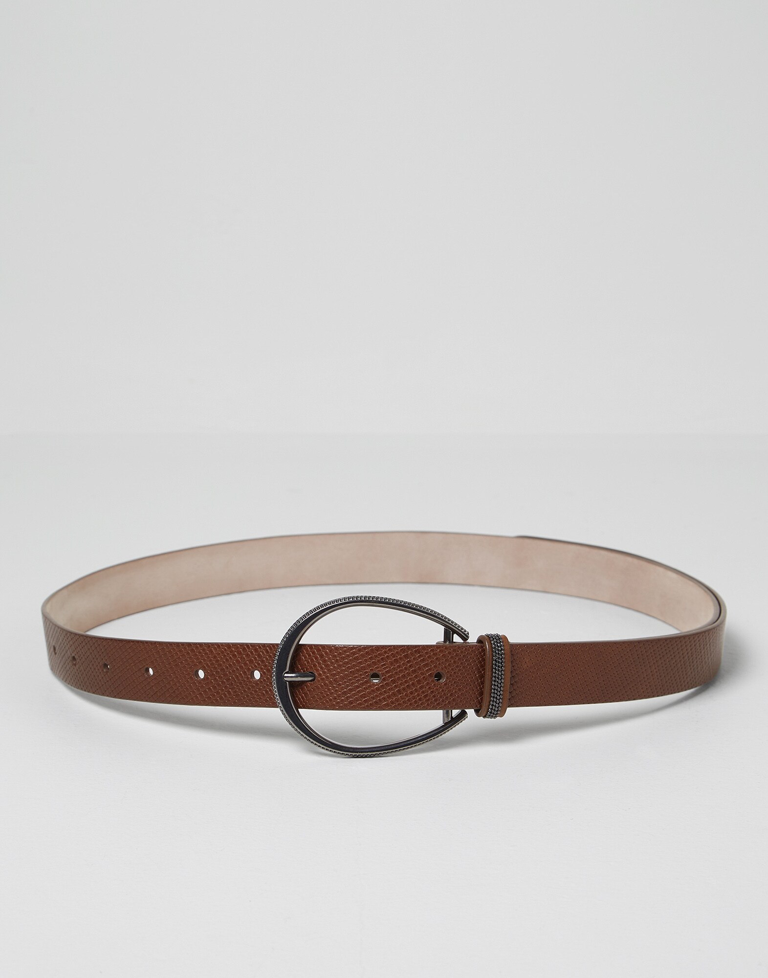 Ceinture en cuir Marron Femme - Brunello Cucinelli