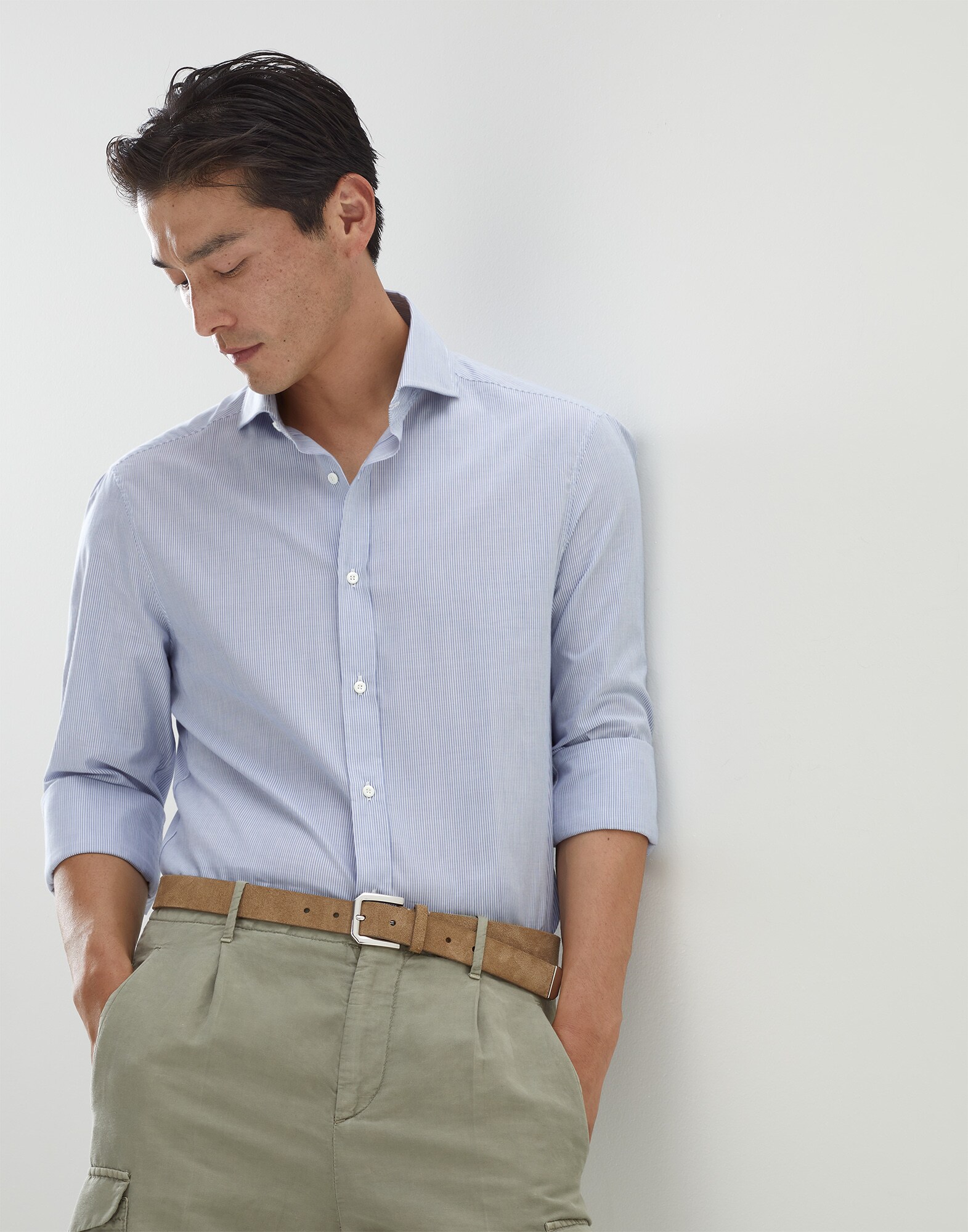Oxford shirt Blue Man - Brunello Cucinelli