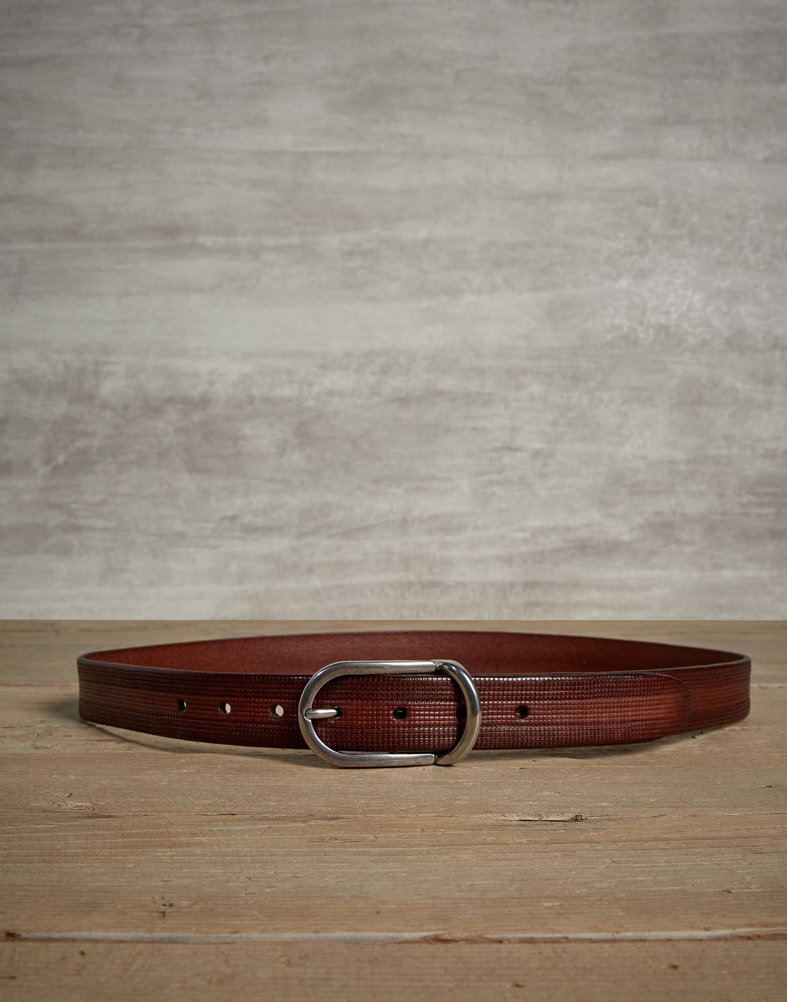Leather belt Tobacco Man - Brunello Cucinelli