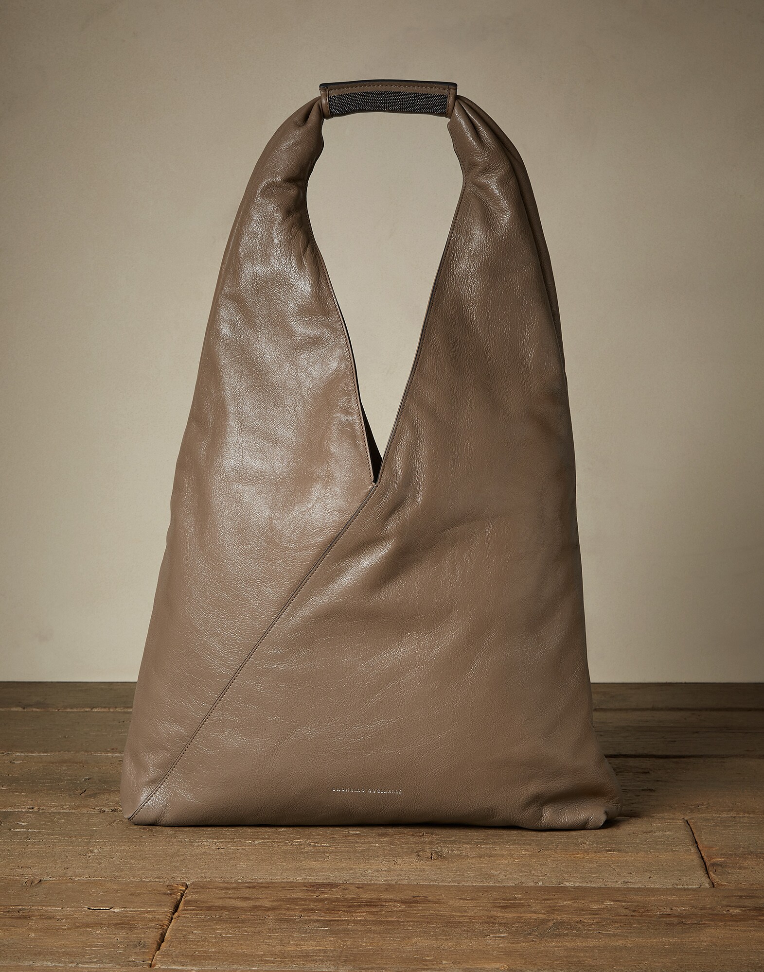 Shopper Bag Mud Woman 0 - Brunello Cucinelli