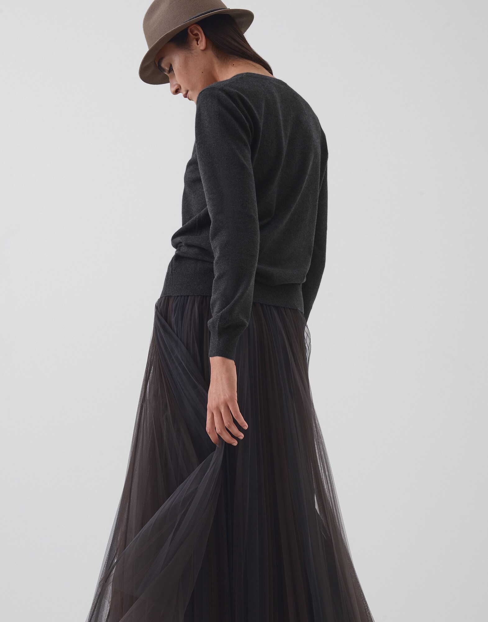 V-neck Sweater - Back view