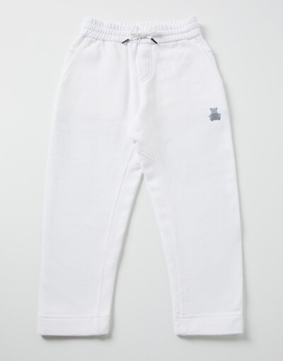 Cotton Bernie trousers Off-White Baby Capsule -
                        Brunello Cucinelli
                    