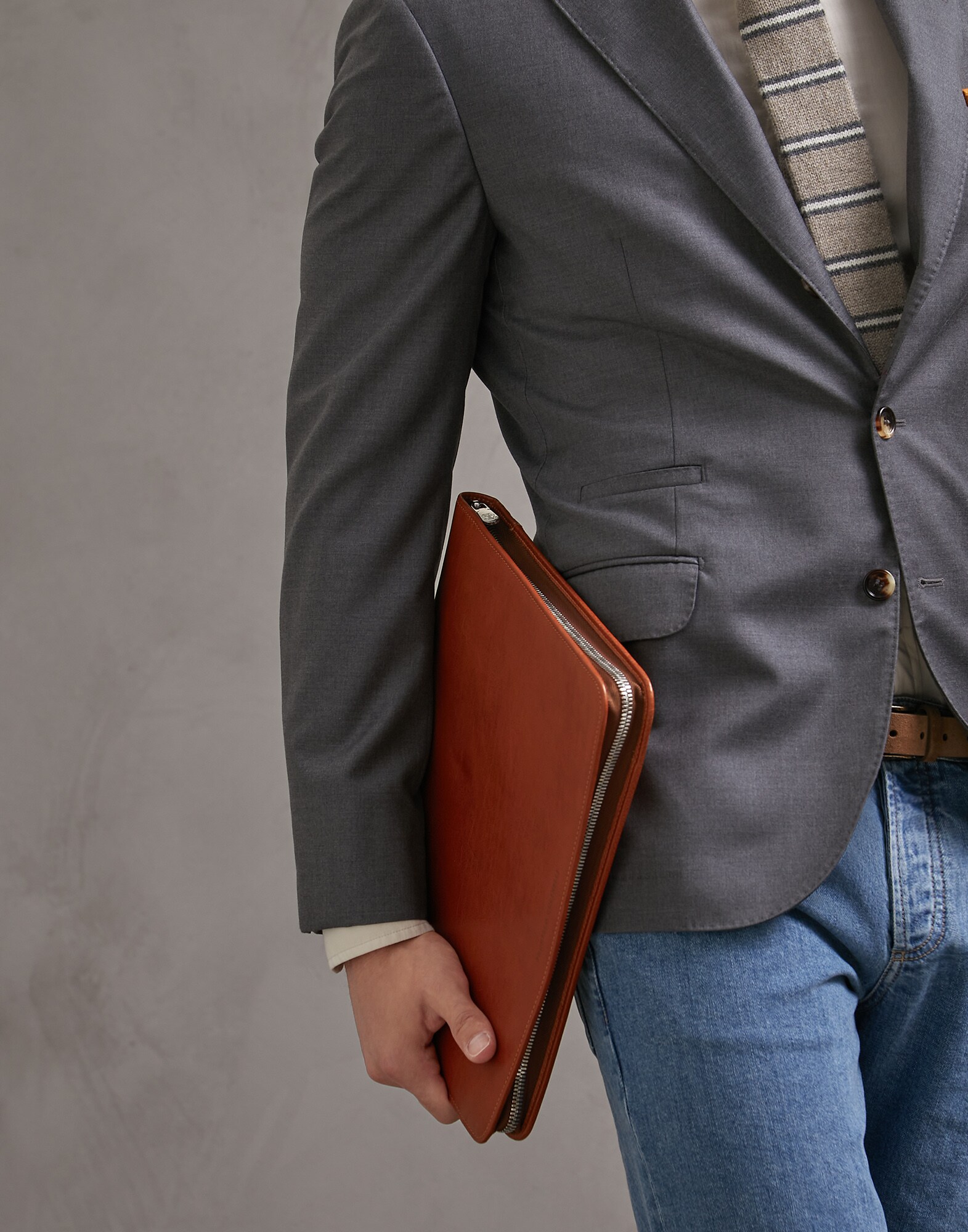 Document Holder Leather Man 4 - Brunello Cucinelli
