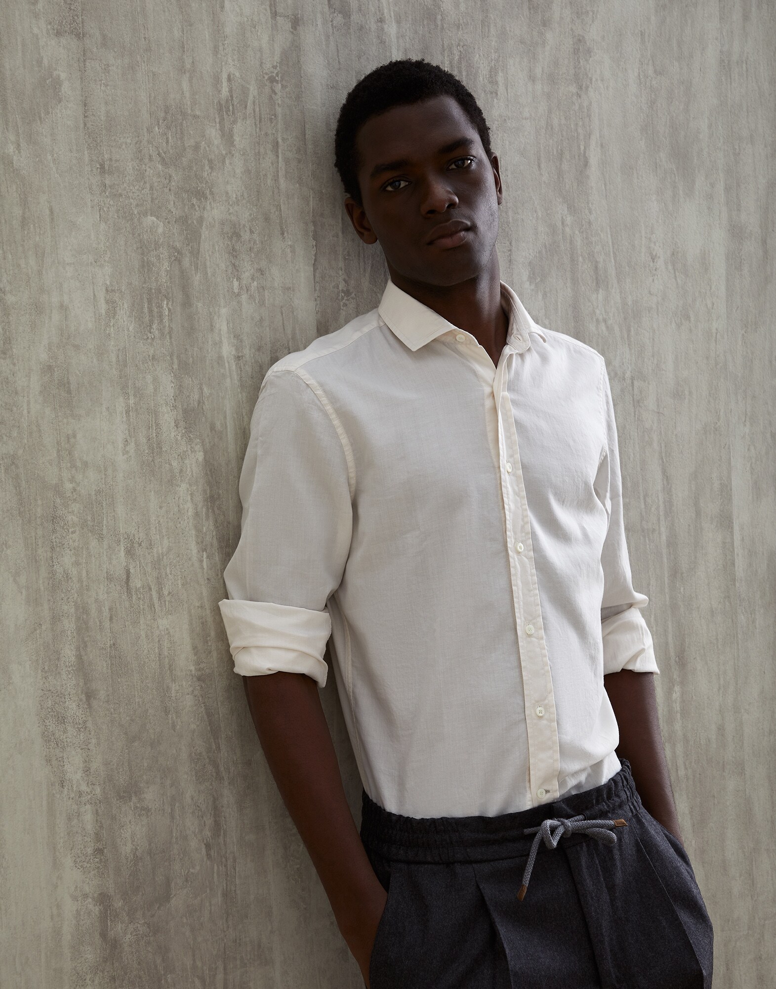 Flannel shirt Off-White Man - Brunello Cucinelli