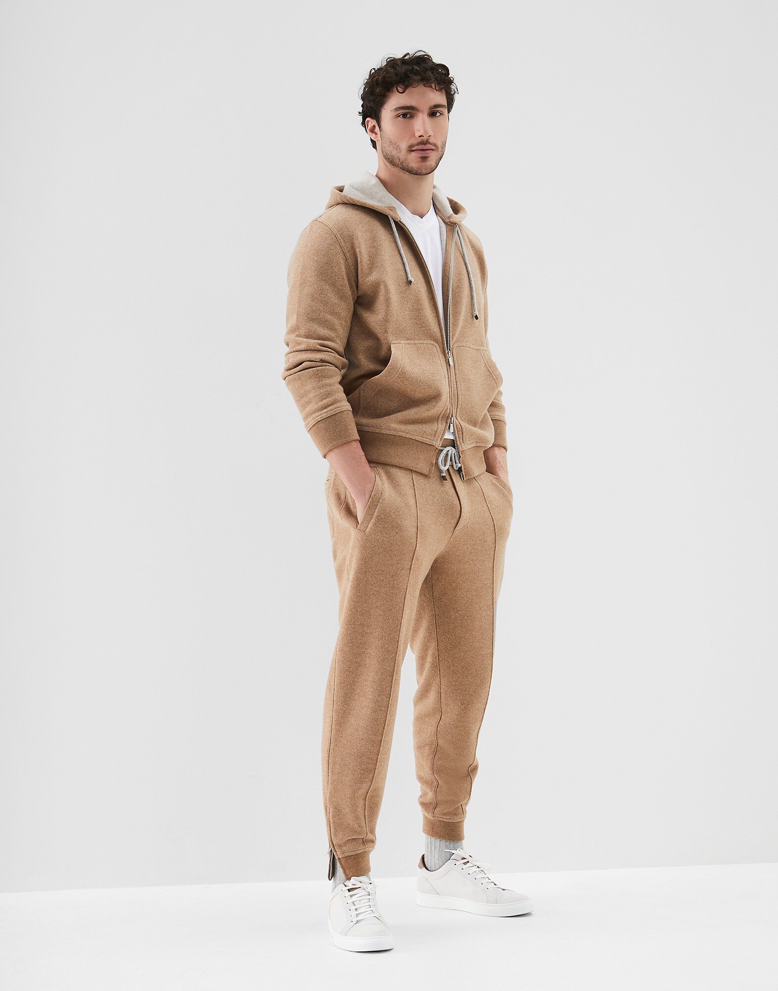 Pantalón de Chándal Camello Hombre 3 - Brunello Cucinelli