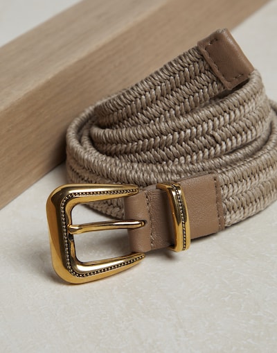 Cinturón trenzado Cuerda Mujer - Brunello Cucinelli 