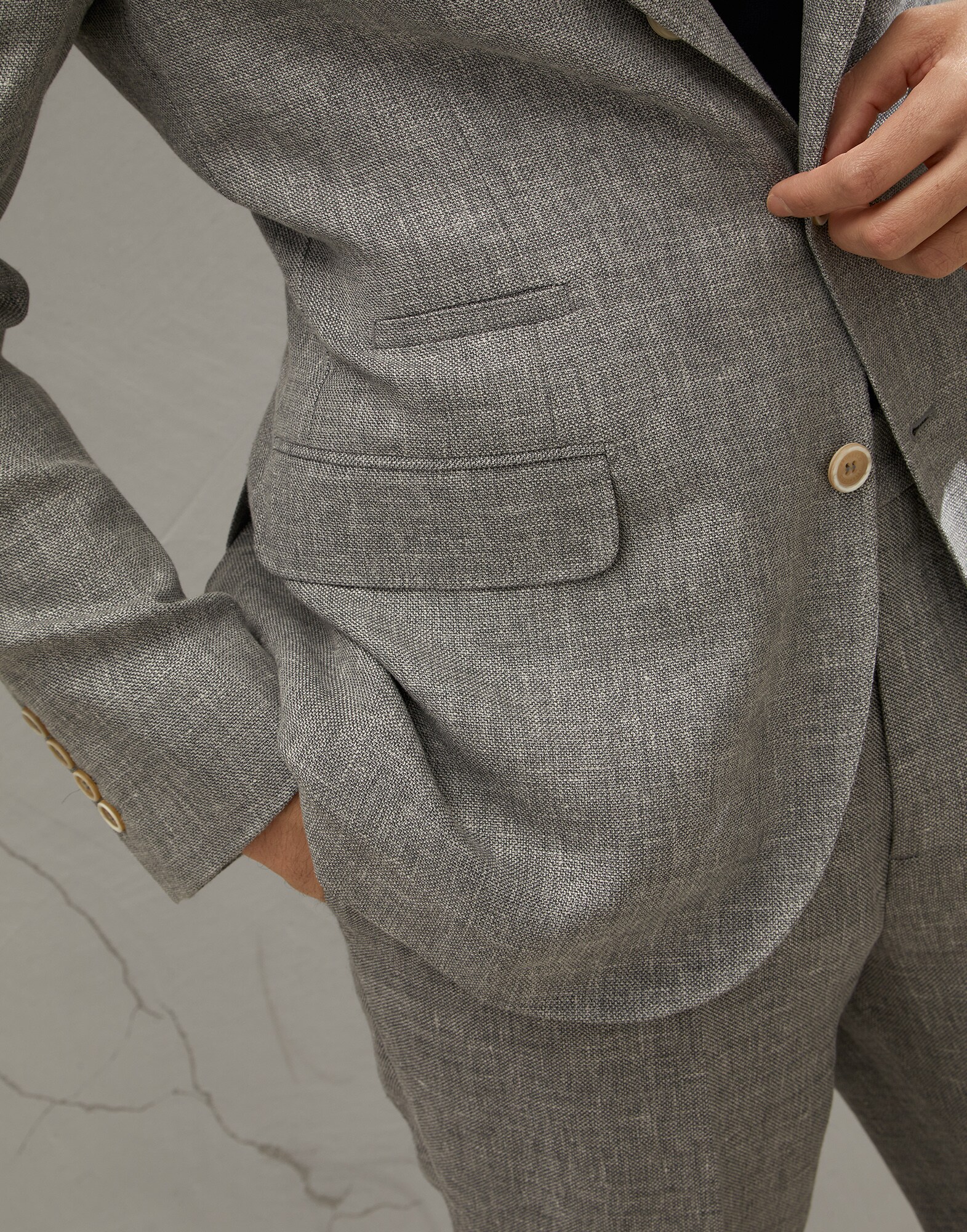Chaqueta de Botonadura Simple - Detail