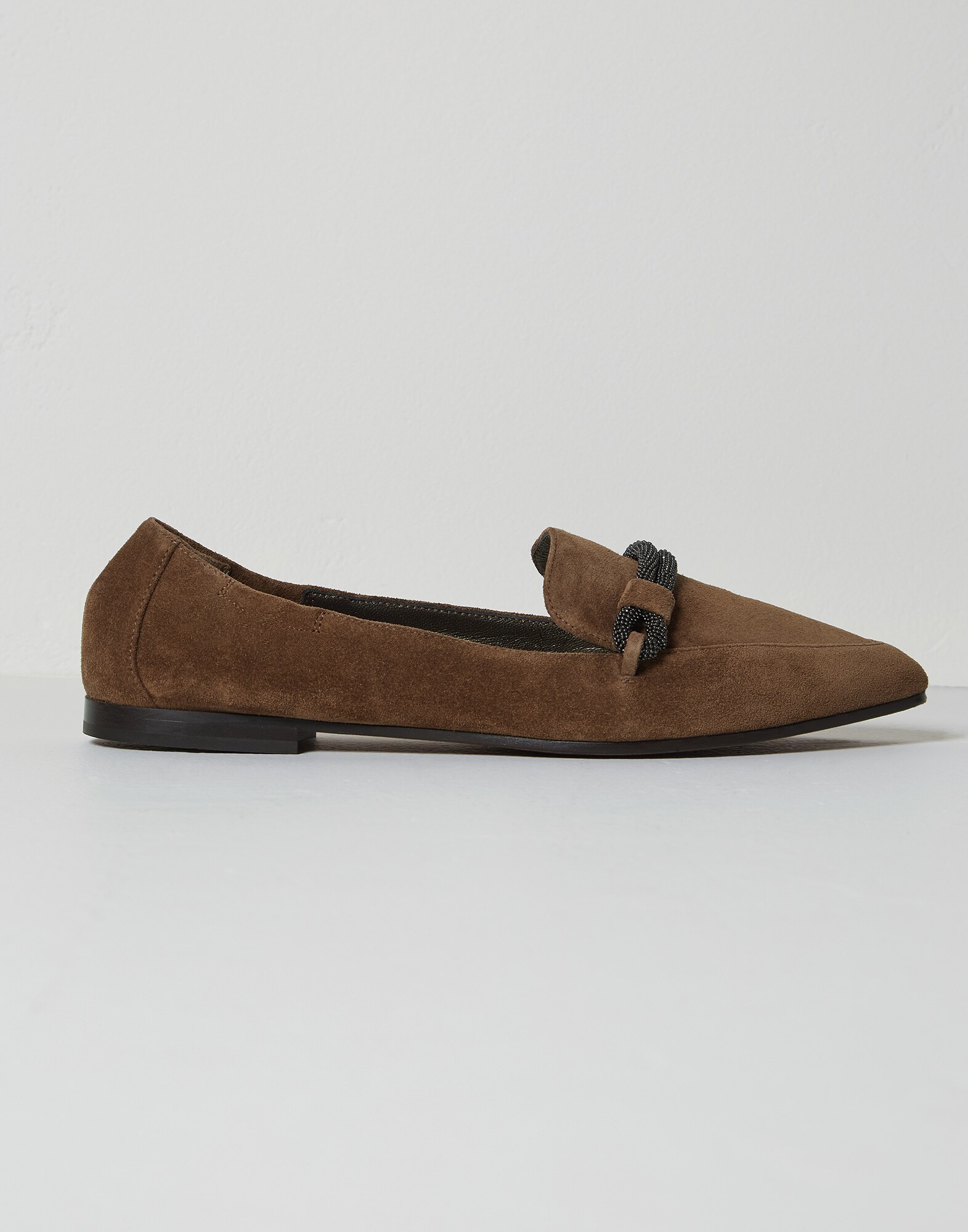 Suede flats Brown Woman - Brunello Cucinelli