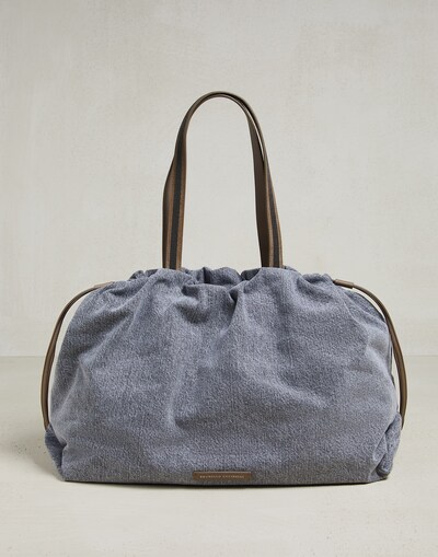 Shopper bag Grey Denim Woman - Brunello Cucinelli 