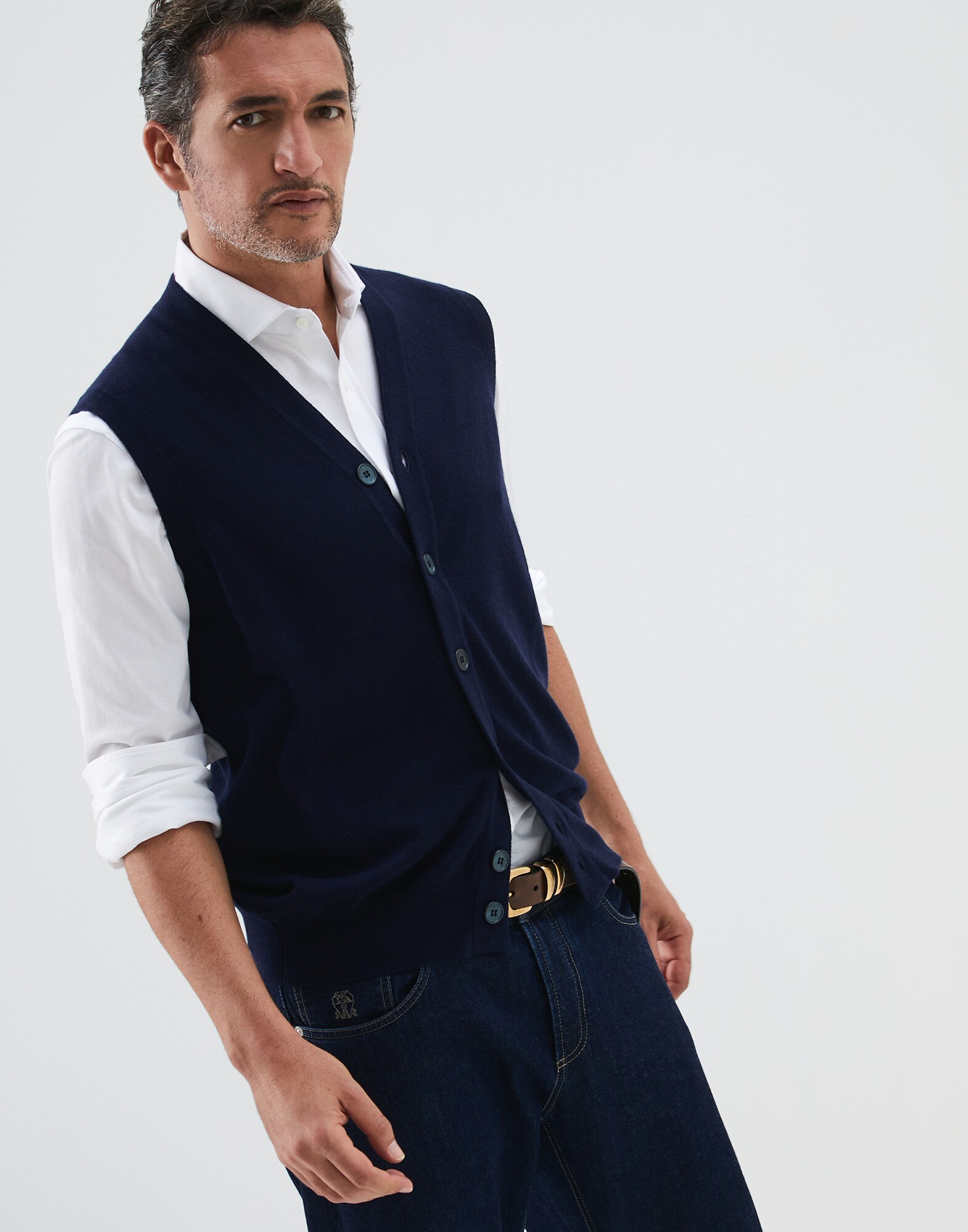 Button-front Cardigan - Front