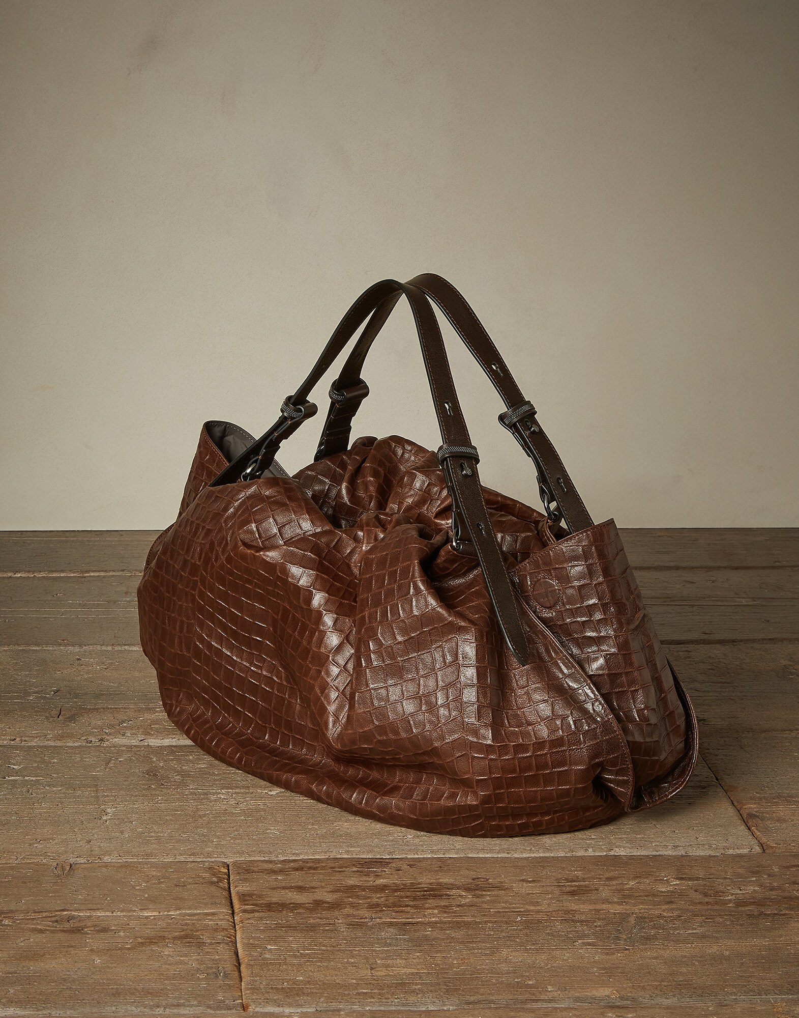 Shopper Bag Rust Brown Woman 1 - Brunello Cucinelli