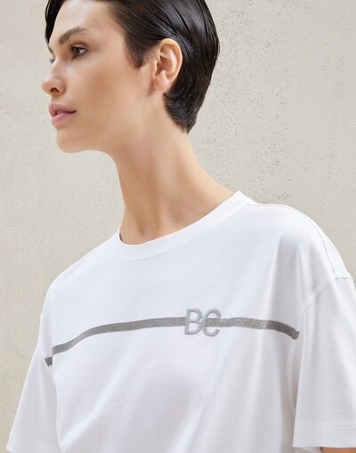 Jersey T-shirt White Woman - Brunello Cucinelli 