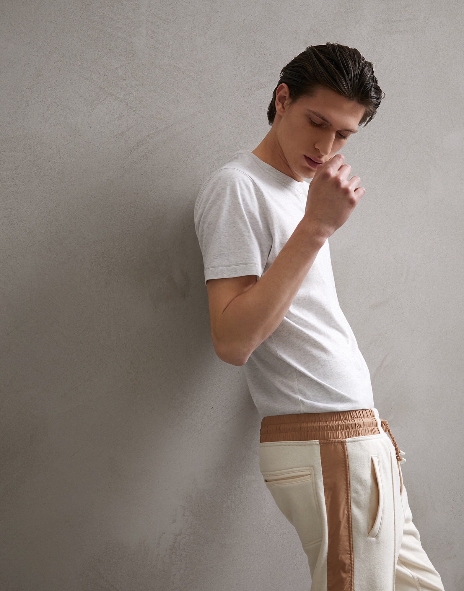 T-Shirt Perlgrau Herren 4 - Brunello Cucinelli
