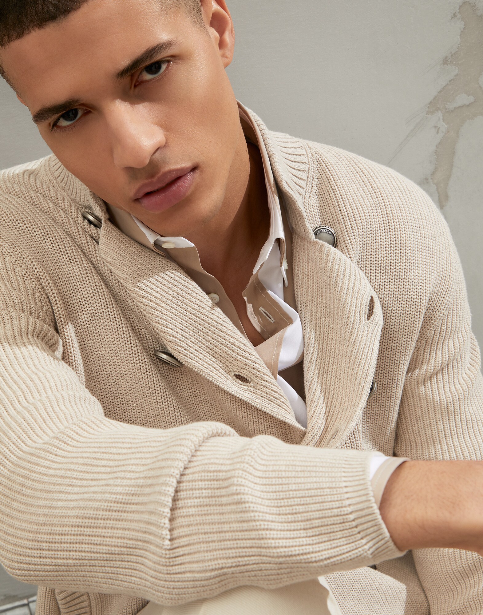 Button-front Cardigan - Detail