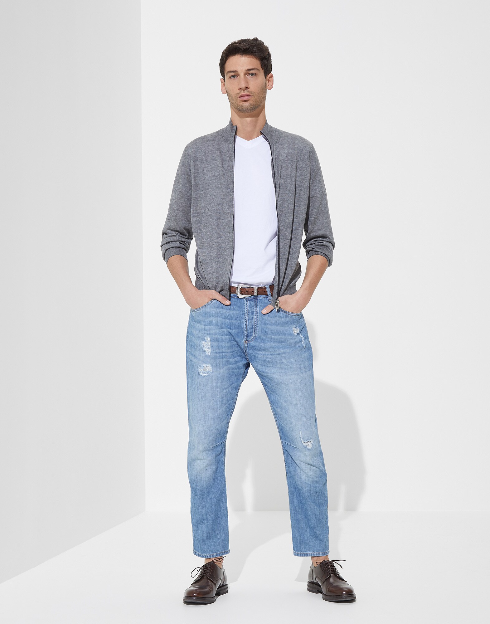 Zip-front Cardigan - Look