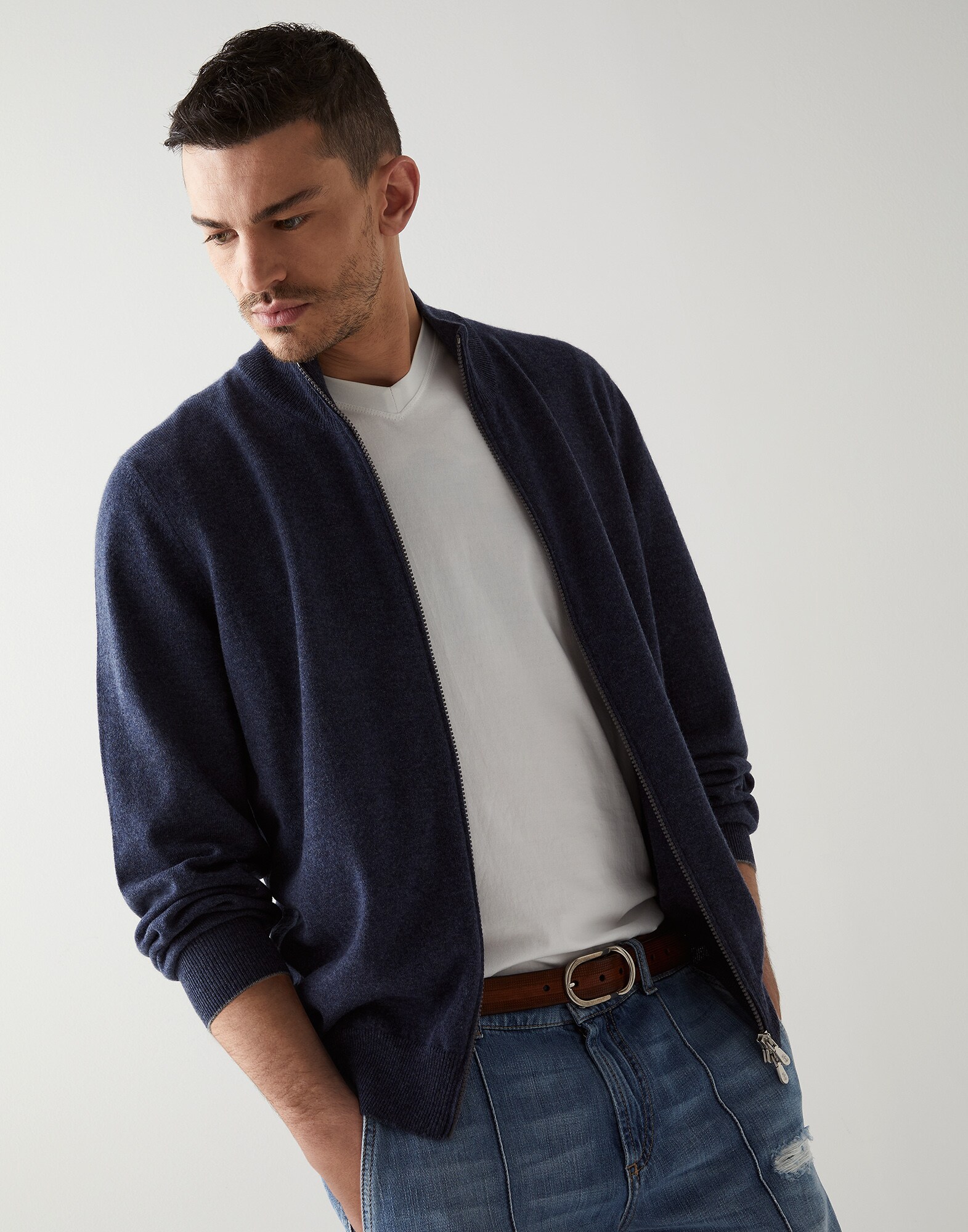 Cardigan Zippé - Vue éditoriale