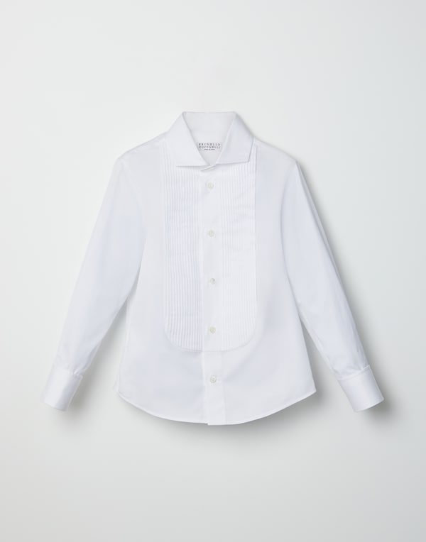 Camisa de sarga Blanco Niño - Brunello Cucinelli