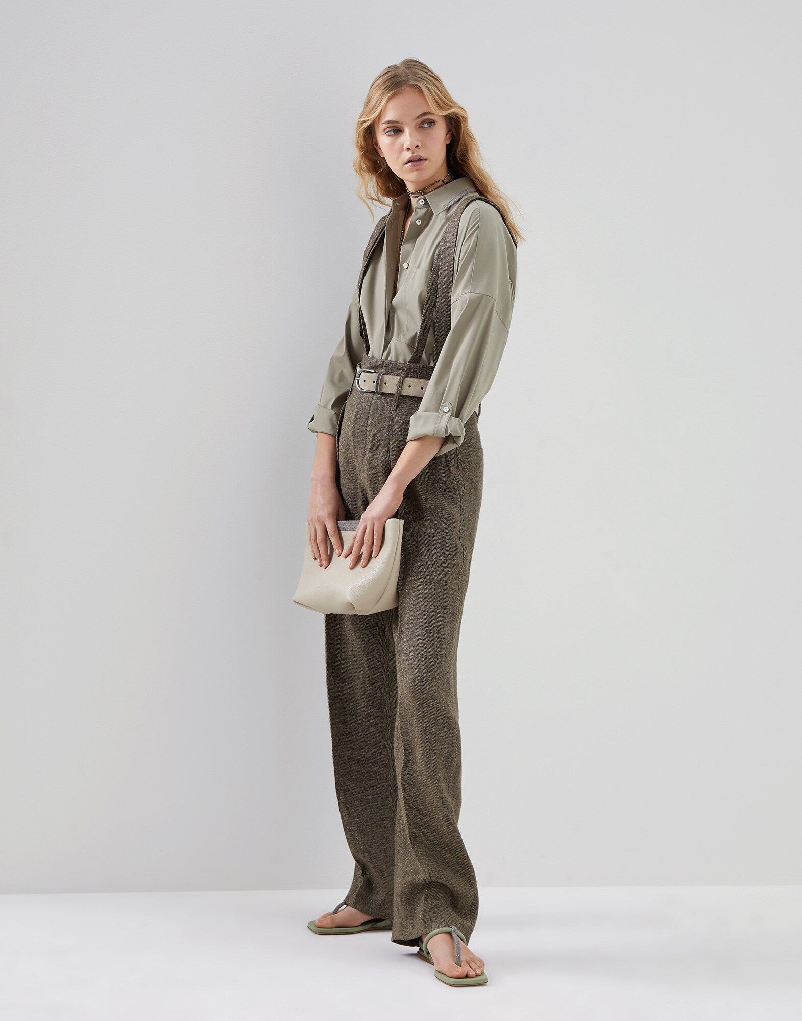 Camisa de Algodón - Vista look completo