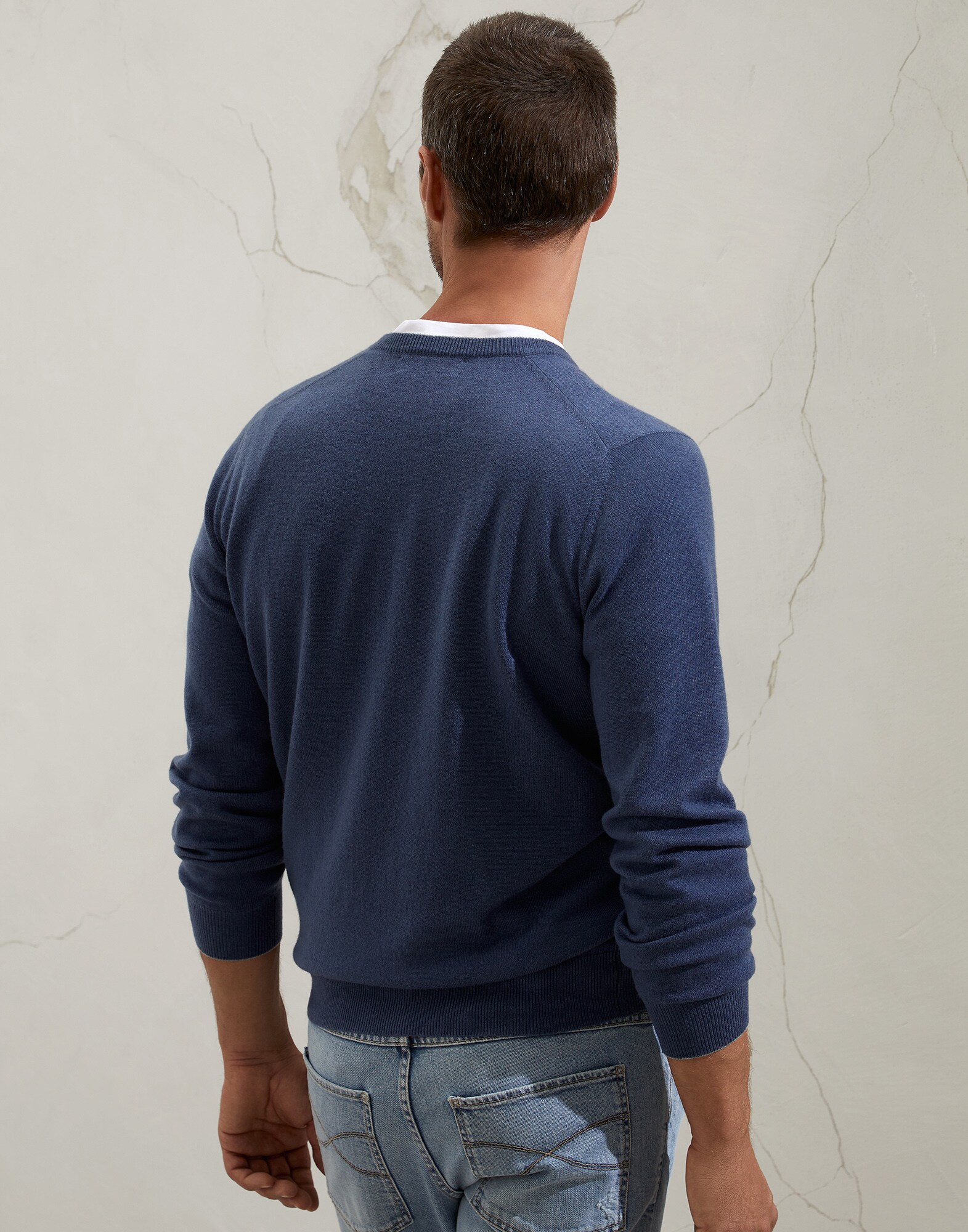 V-neck Sweater - Back