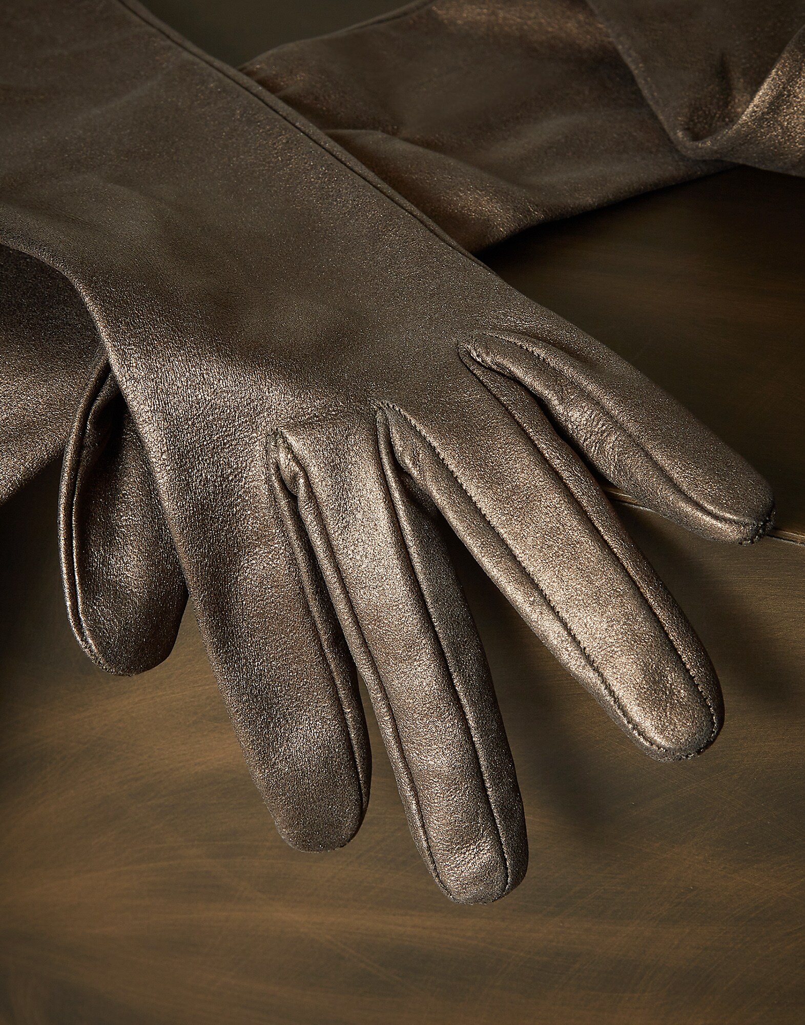 Guantes Bronce Mujer 1 - Brunello Cucinelli
