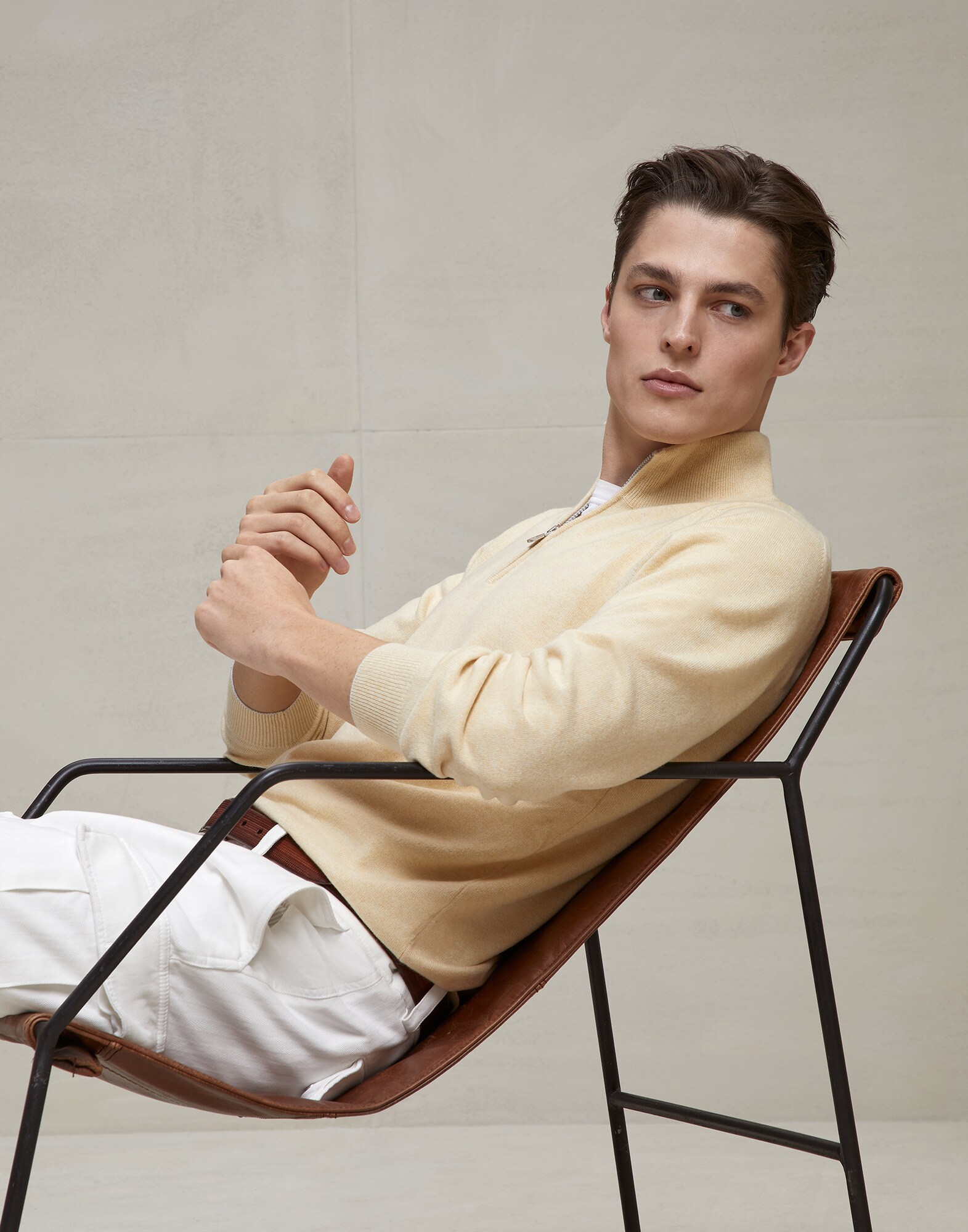 Zip Neck Sweater - Editorial view