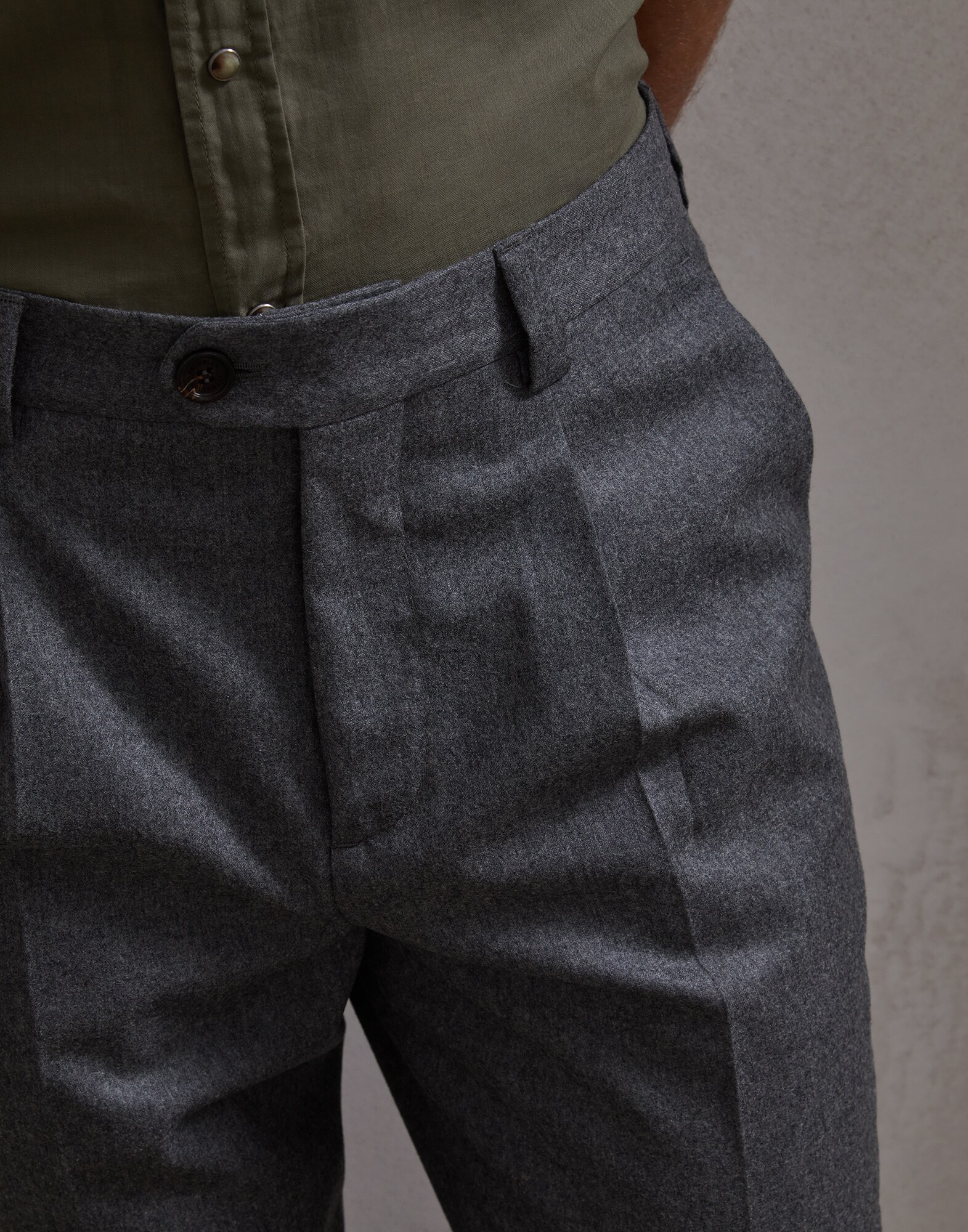 Trousers Medium Grey Man 2 - Brunello Cucinelli