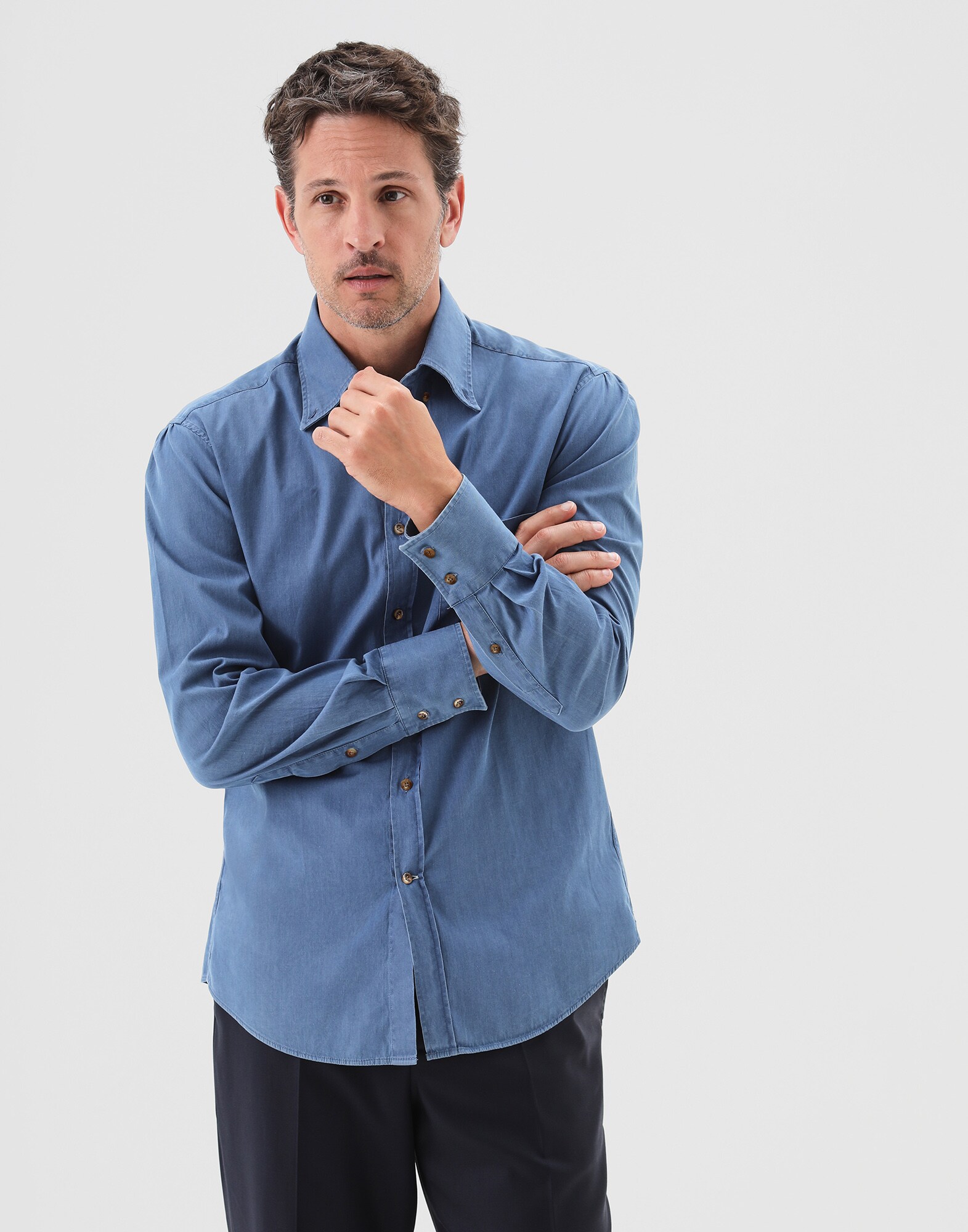 Button-Down-Hemd - Front
