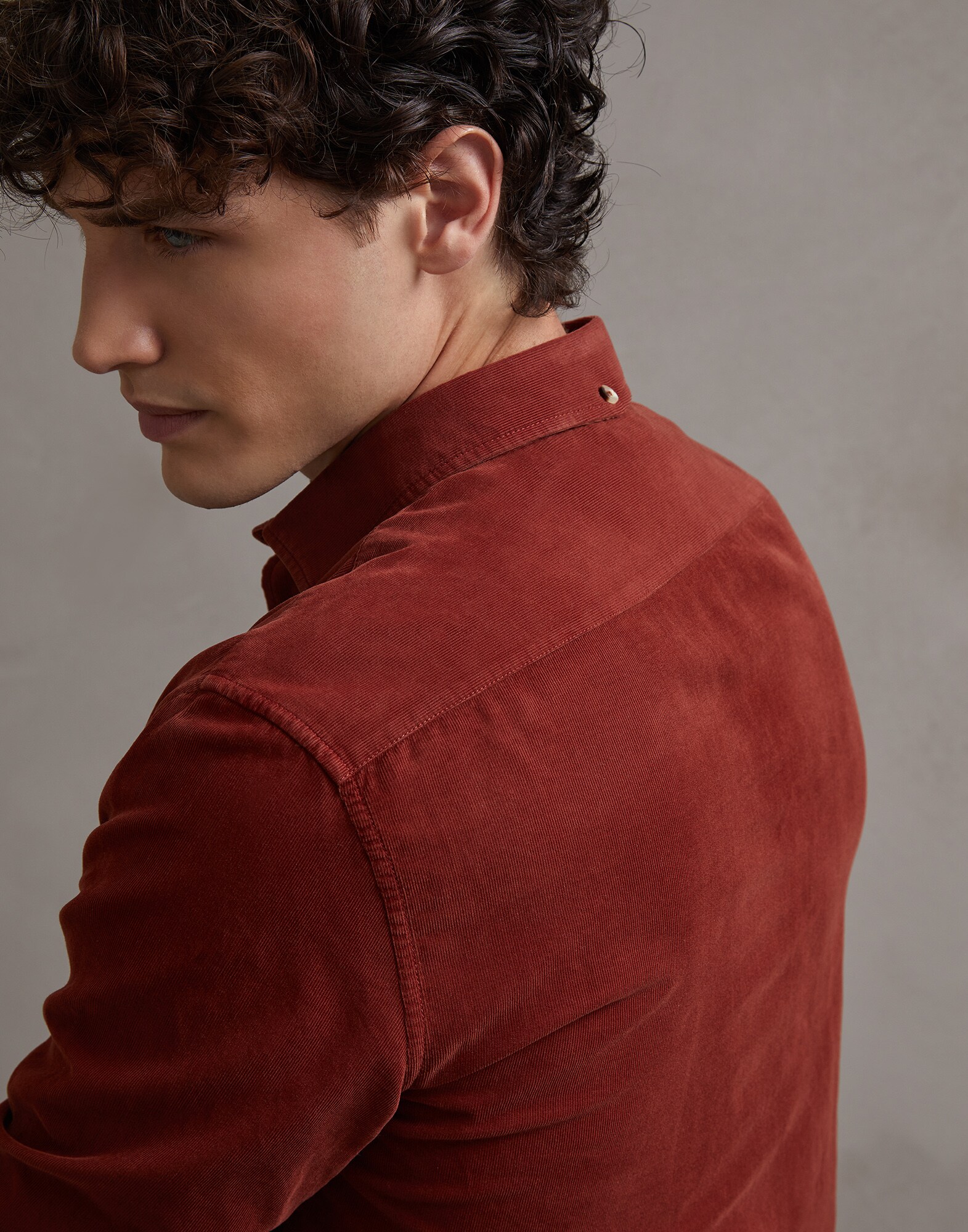French Collar Shirt Burned Man 3 - Brunello Cucinelli