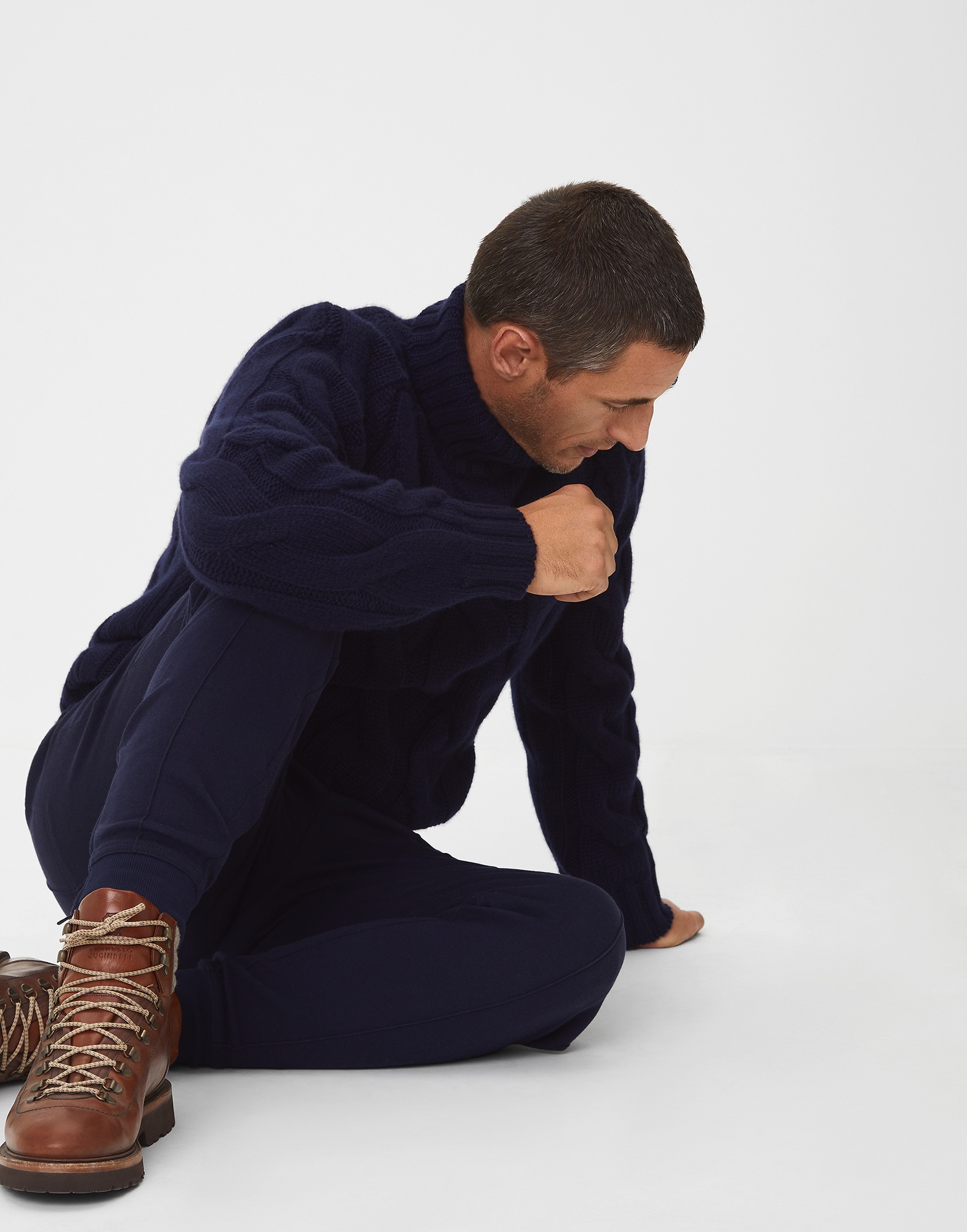 Sweatpants Marine Blue Man 3 - Brunello Cucinelli