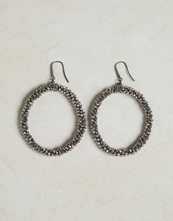 Vetro earrings Silver Woman - Brunello Cucinelli