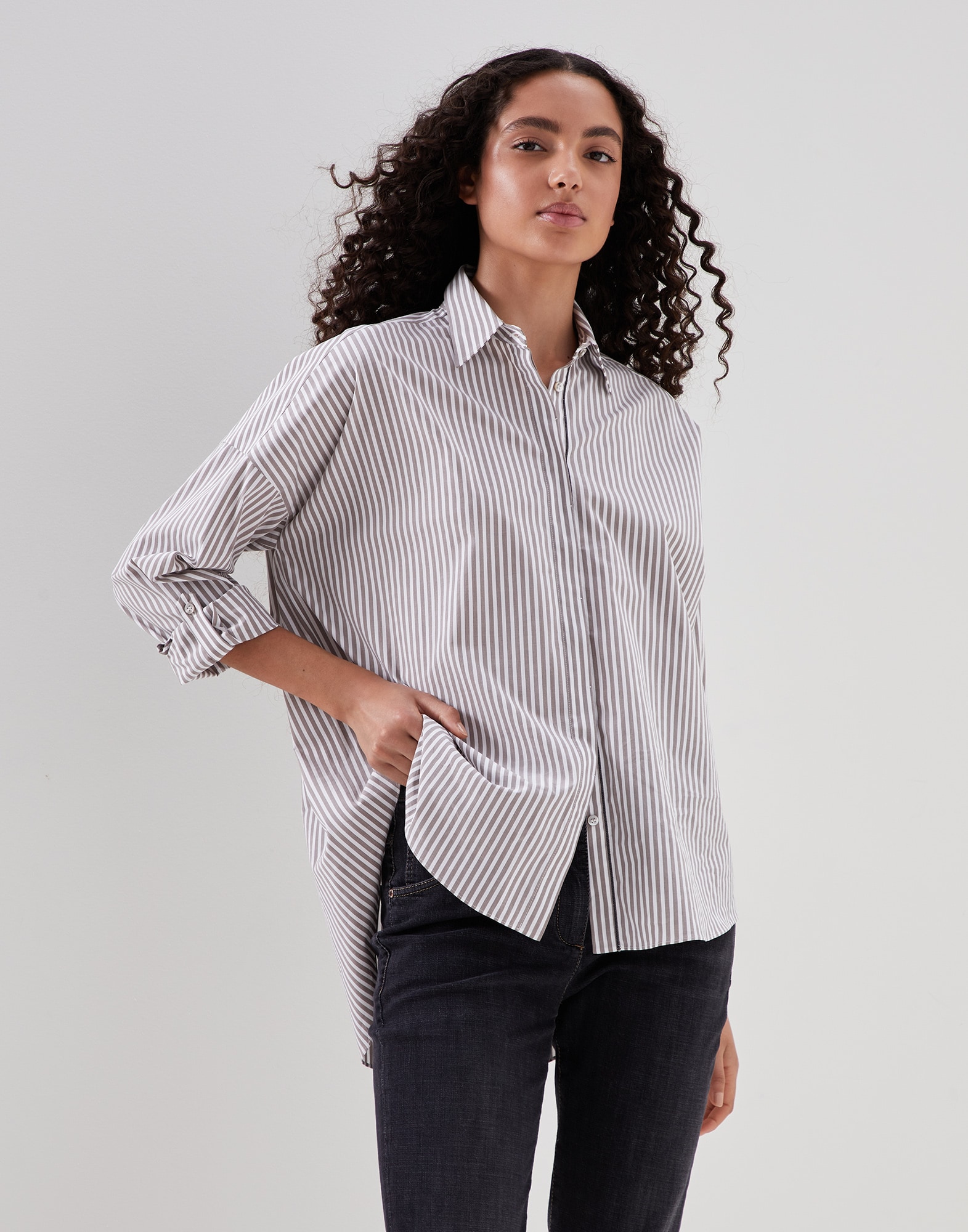 Women's shirts in silk and cotton | Brunello Cucinelli