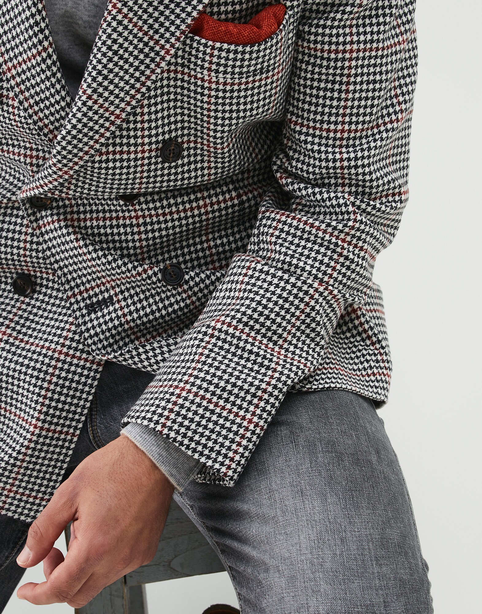 Deconstructed blazer (202MN4837BPD) for Man | Brunello Cucinelli