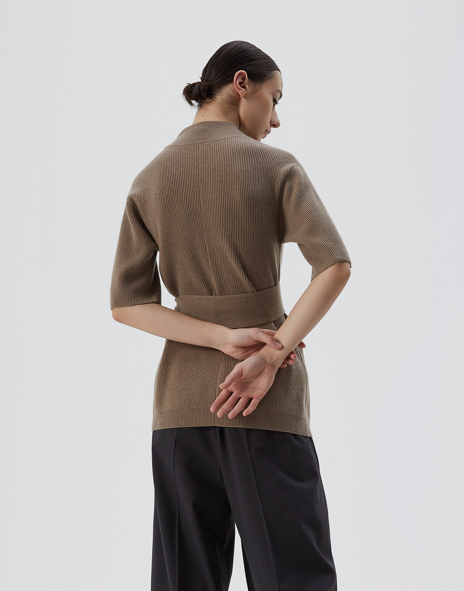 High Neck Sweater - Back