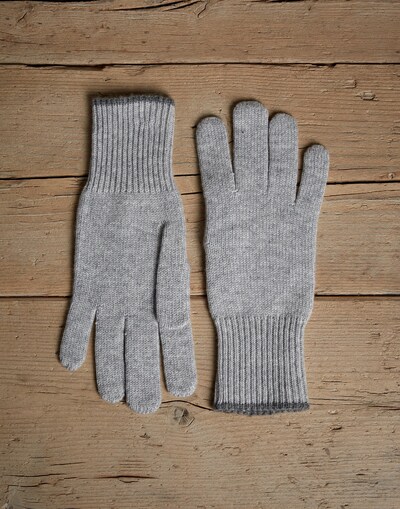 Knit gloves Pebble Man - Brunello Cucinelli 