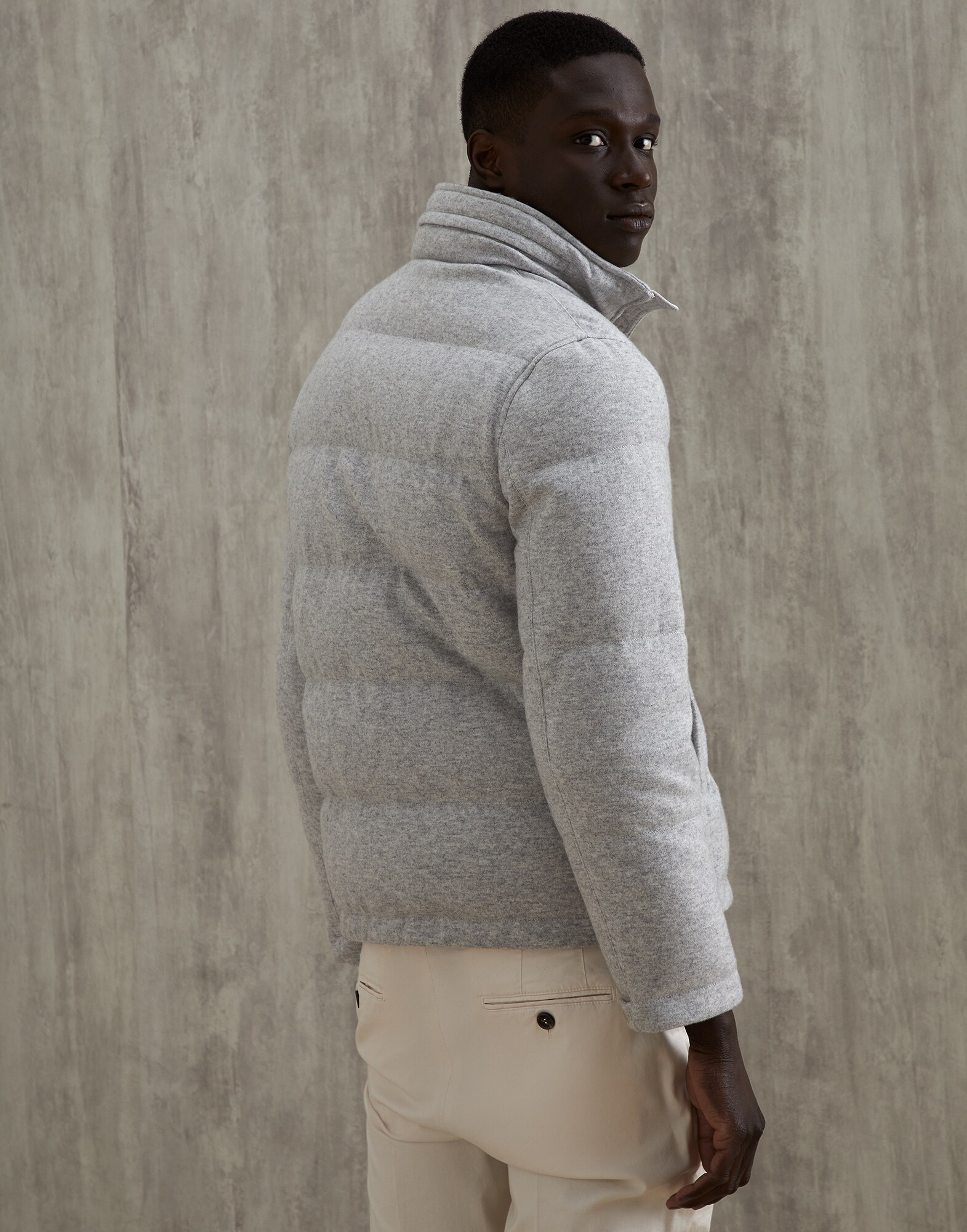 Knit Down Jacket - Back view