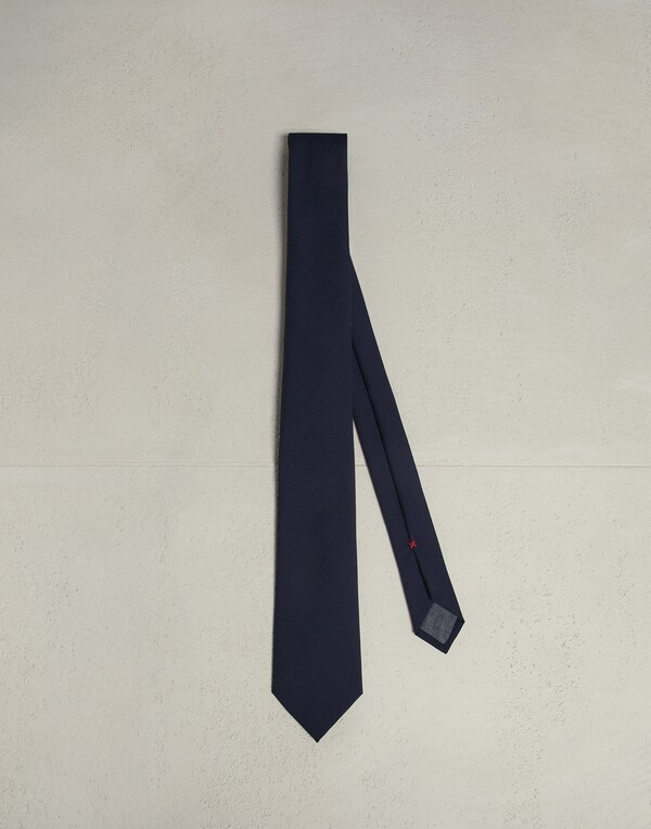 Corbata de lana Azul Marino Hombre - Brunello Cucinelli 