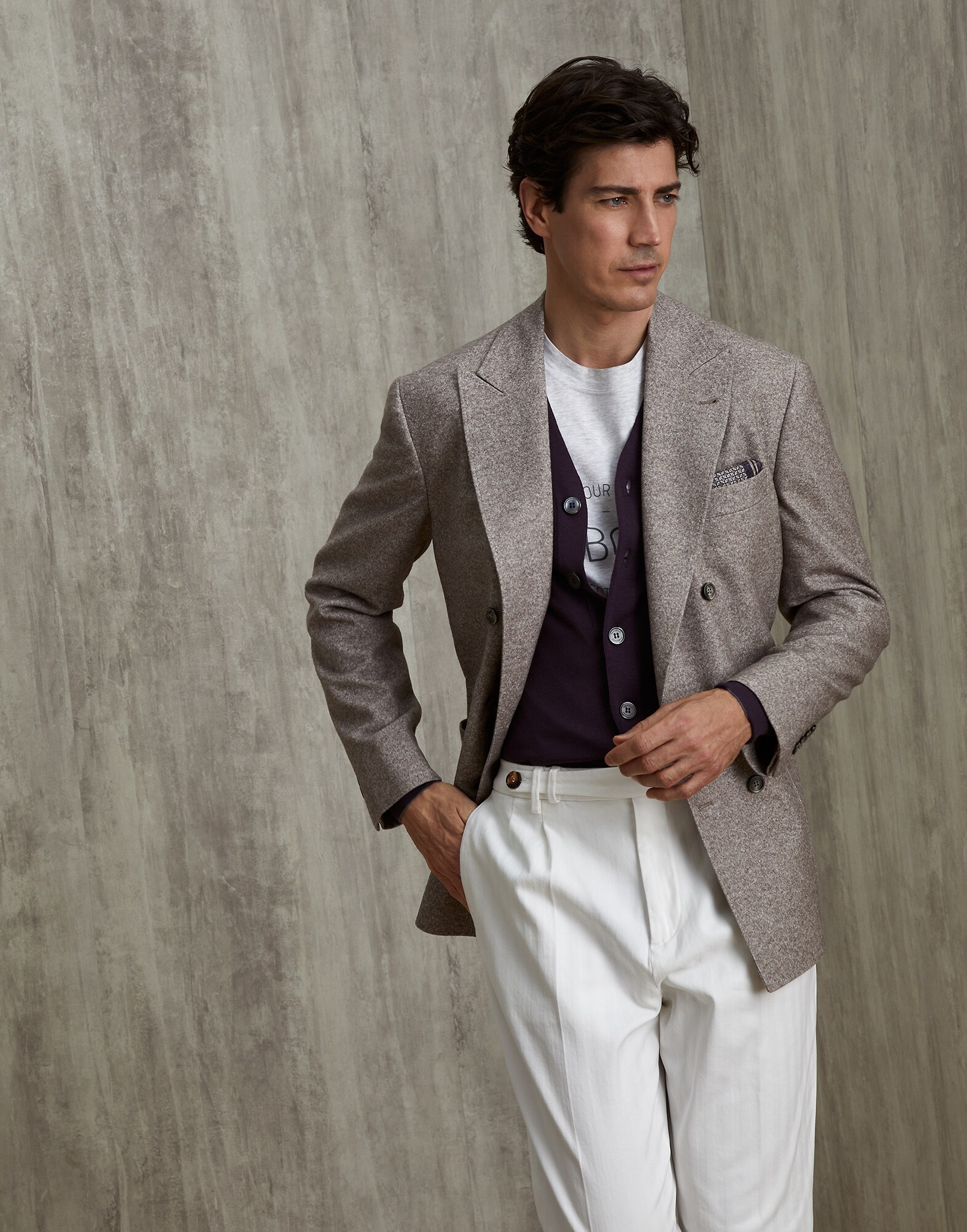 Cardigan Boutonné - Vue éditoriale