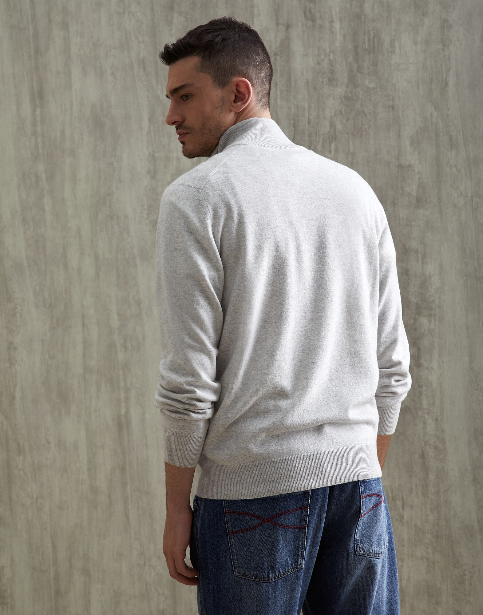 Zip Neck Sweater - Back view