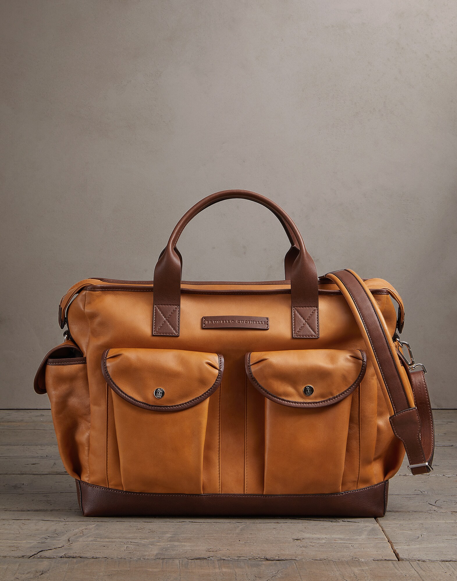 Leisure Bag Whiskey Man 0 - Brunello Cucinelli