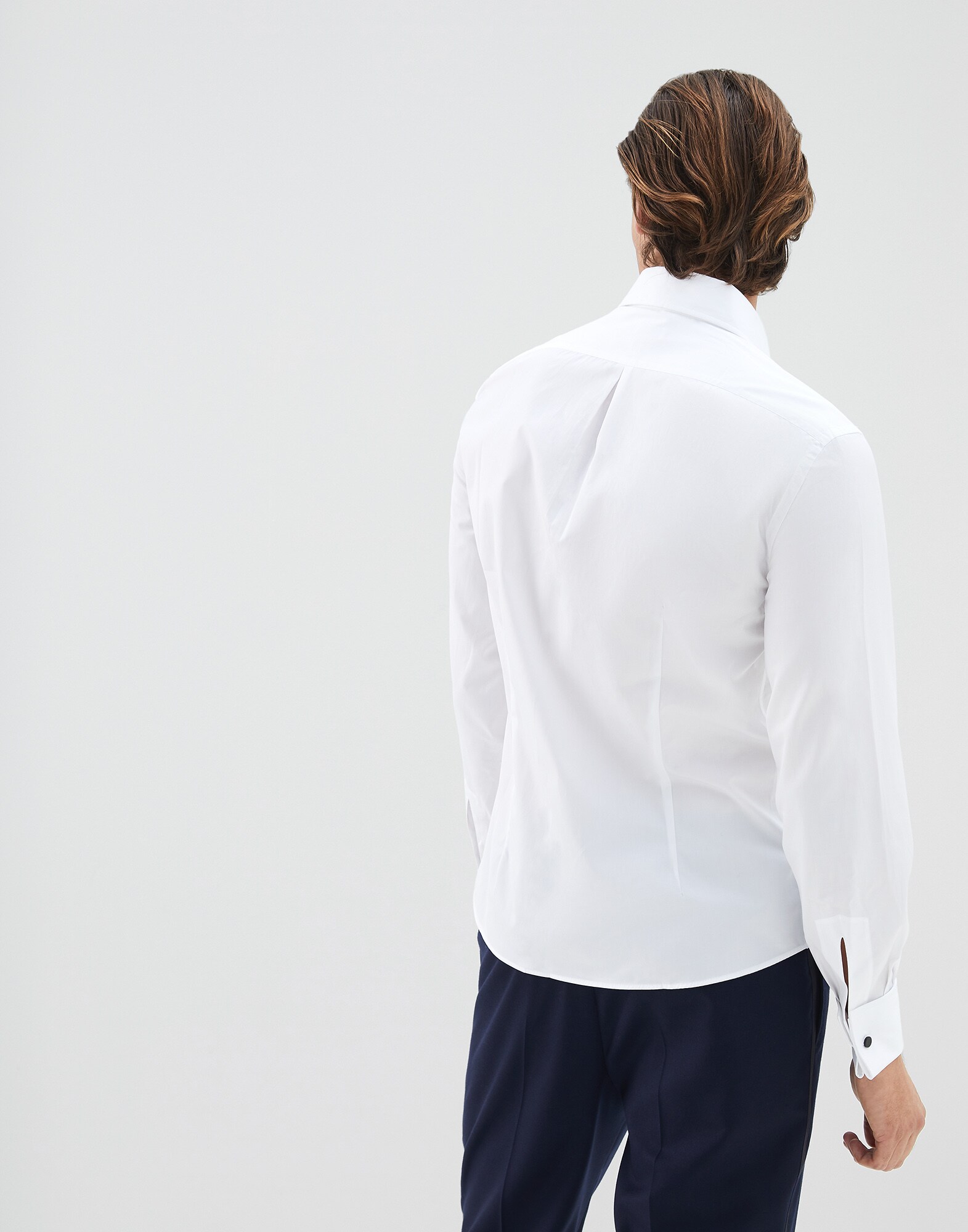 Tuxedo Shirt White Man 2 - Brunello Cucinelli